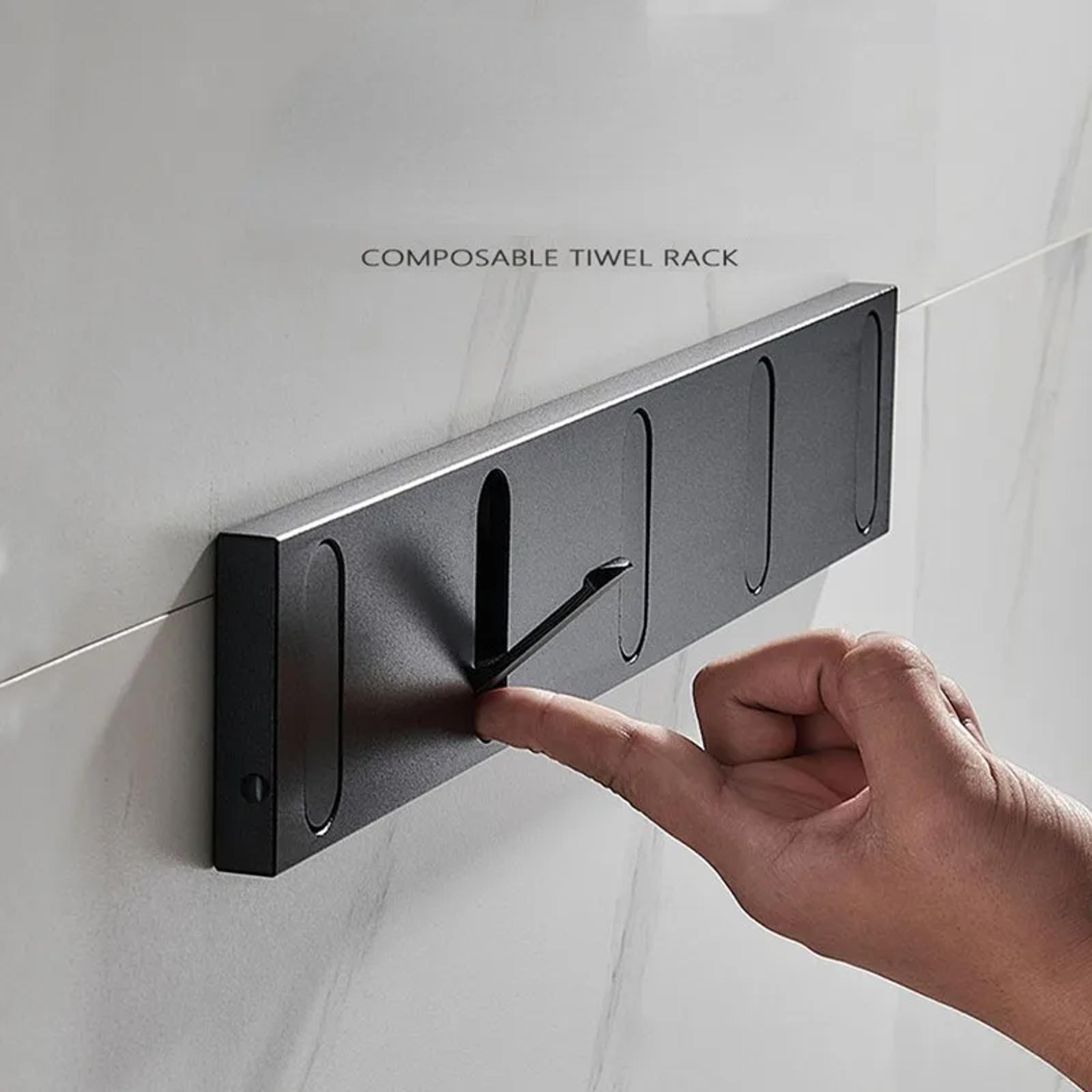 Folding Coat Hook For Bathroom Invisible Wall Mounted Hook Fitting Room Behind The Door No Punching