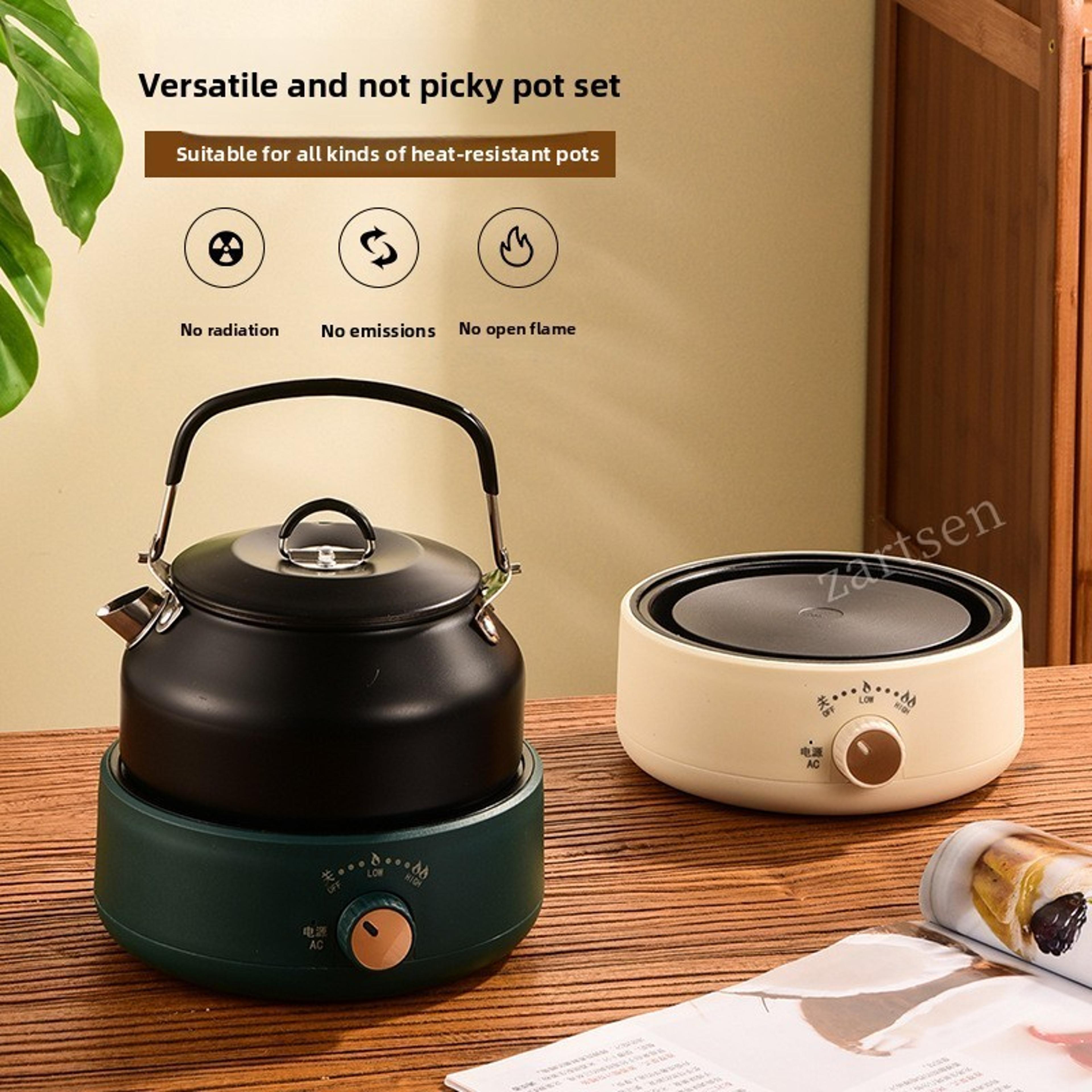 500W Electric Heater Coffee Stove Electric Cookware Heating Base Manual Adjustable Temperature Cook 2