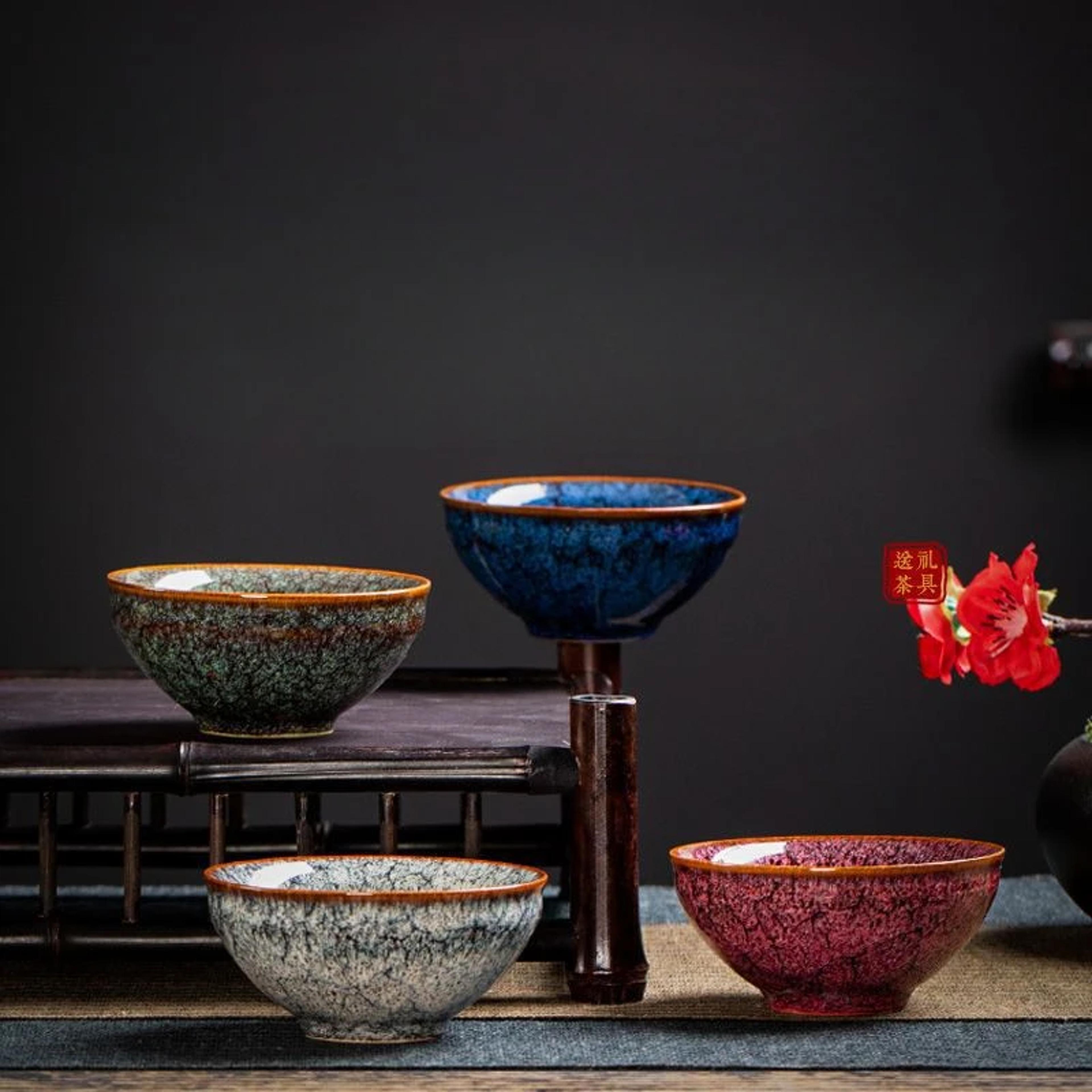 Four Seasons Kiln Transformed Tea Cup Ceramic Tea Cup Tea Bowl Kung Fu Tea Set Household Souvenir G 1