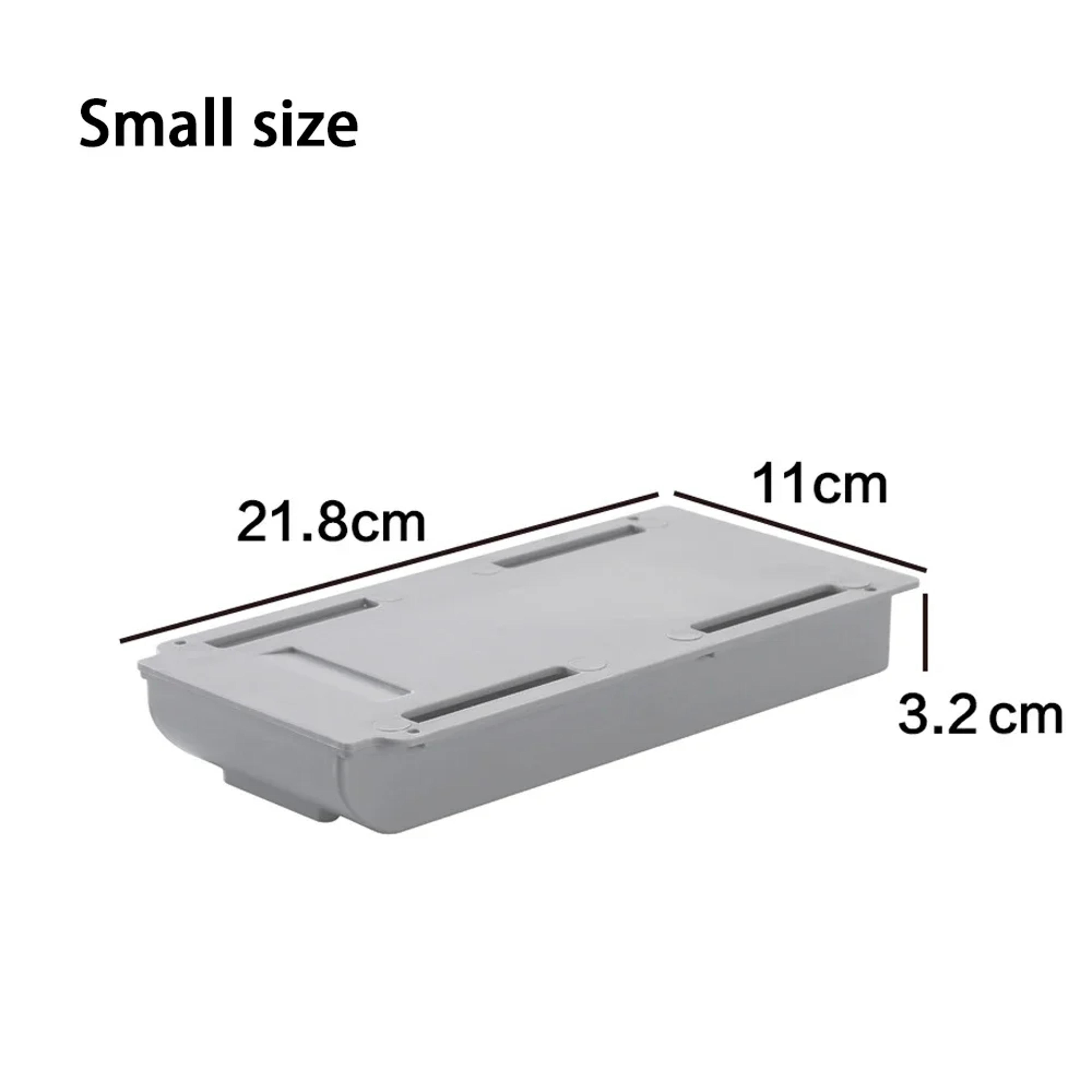 Punch Free Self Stick Desktop Organizer Drawer Type Storage Box Under Desk Invisible Office Sundrie 4