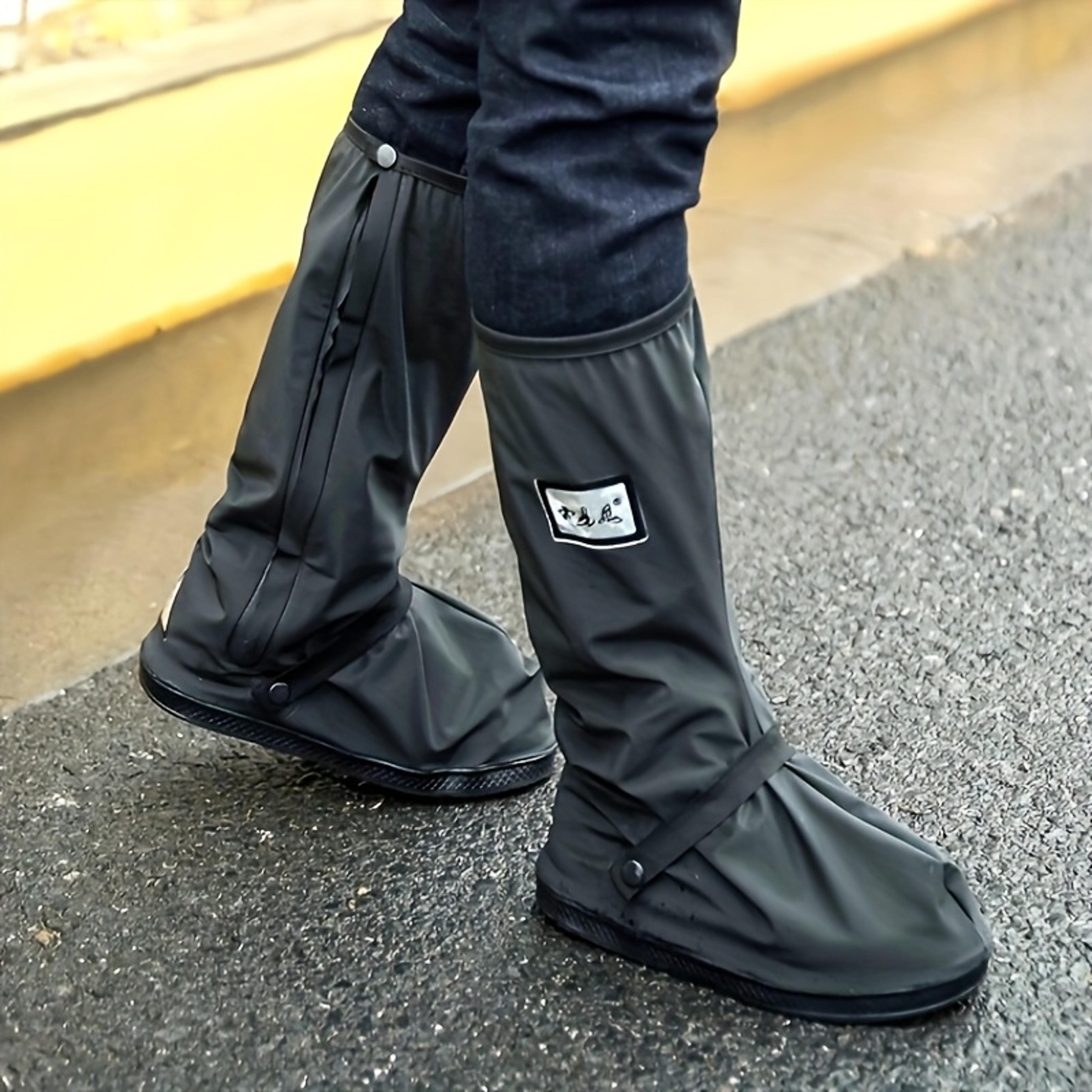 Unisex Motorcycle Scooter Dirt Bike Rain Shoes Covers NonSlip Boot Protectors For Snowy And Rainy W 3
