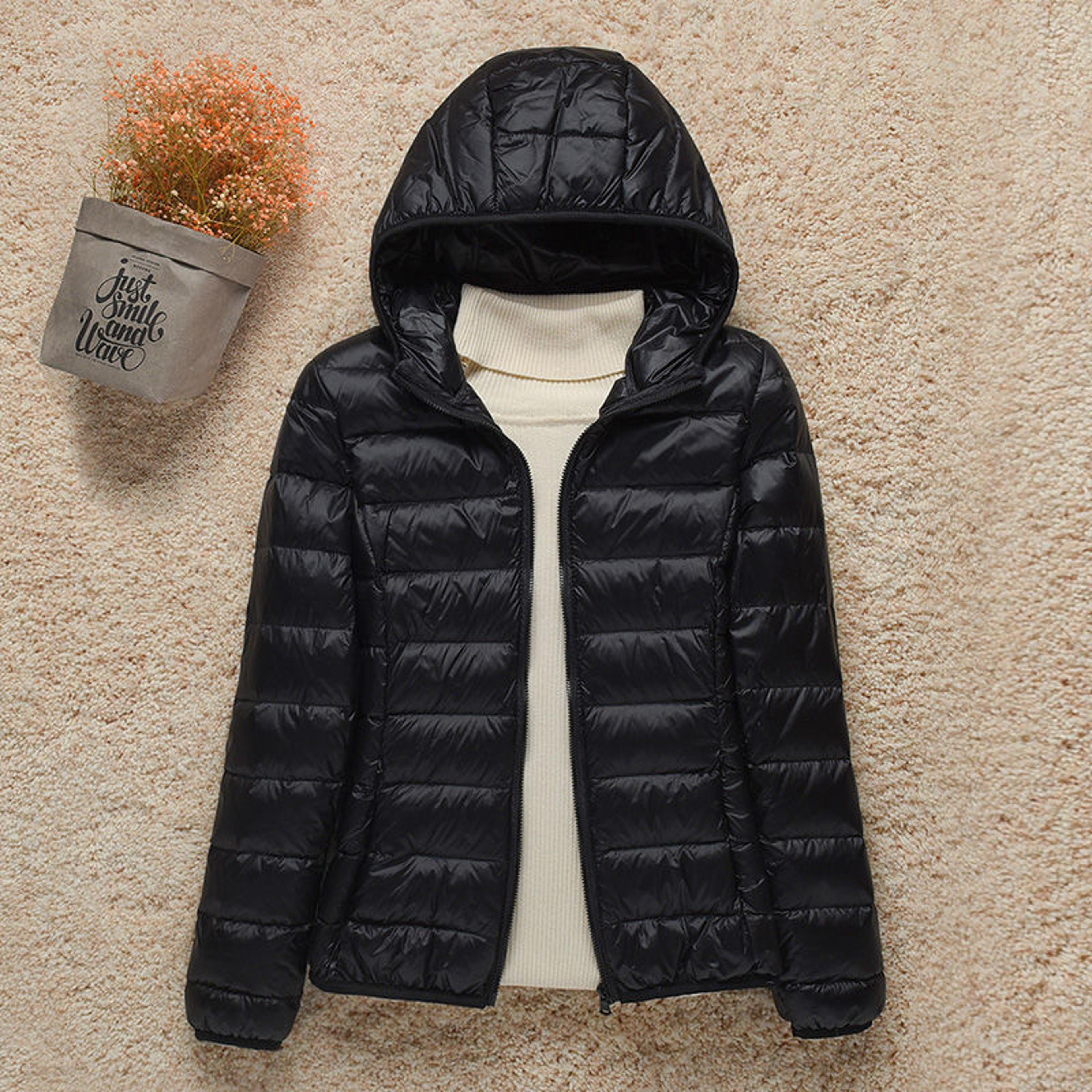 Lightweight Down Jacket Womens Short Hooded 2024 Autumn Winter Womens Clothing Down Coats New Slim  6