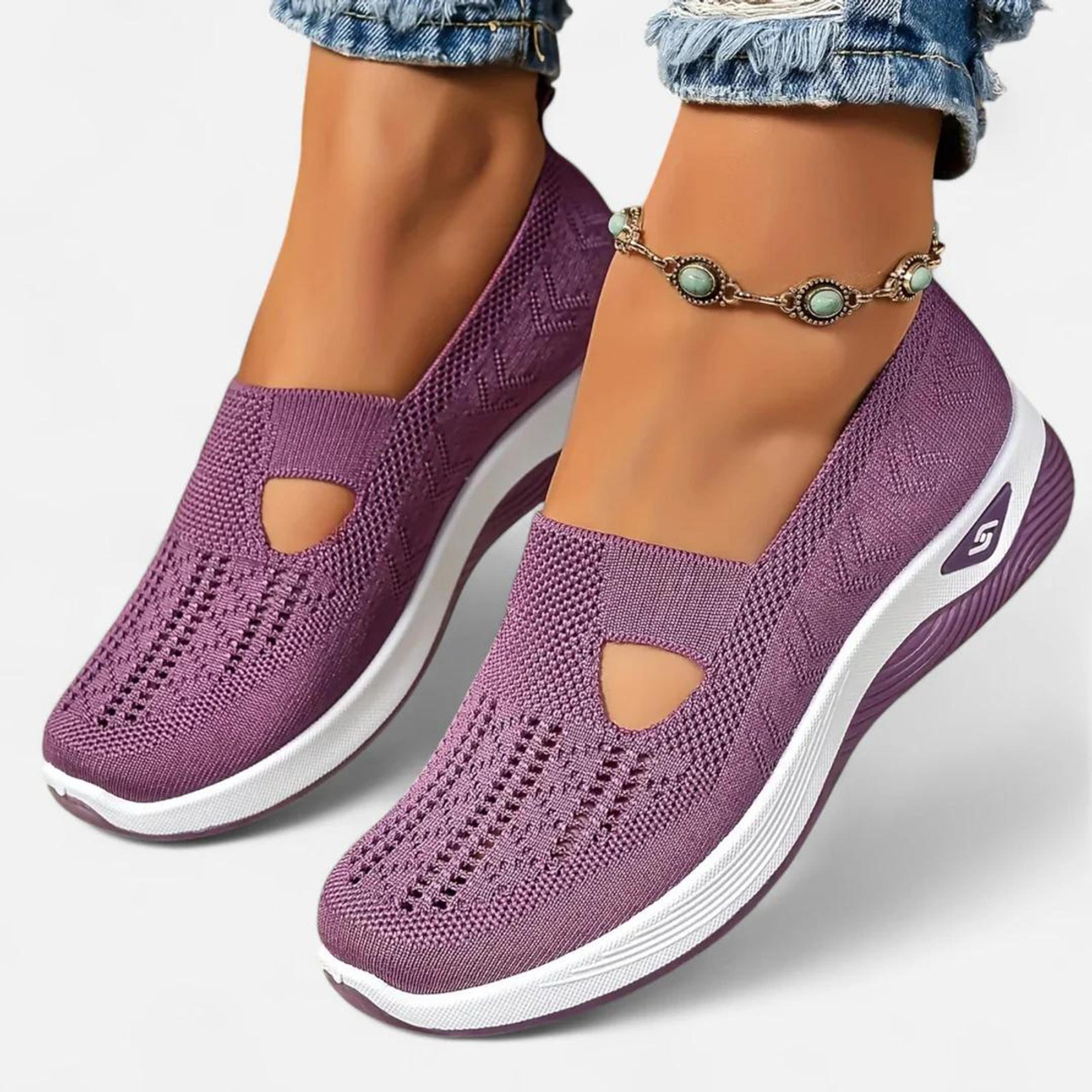 Comfortable Spring Breathable Mesh Flats Shoes Lightweight Slip On Casual Loafers For Women Soft Bo 5