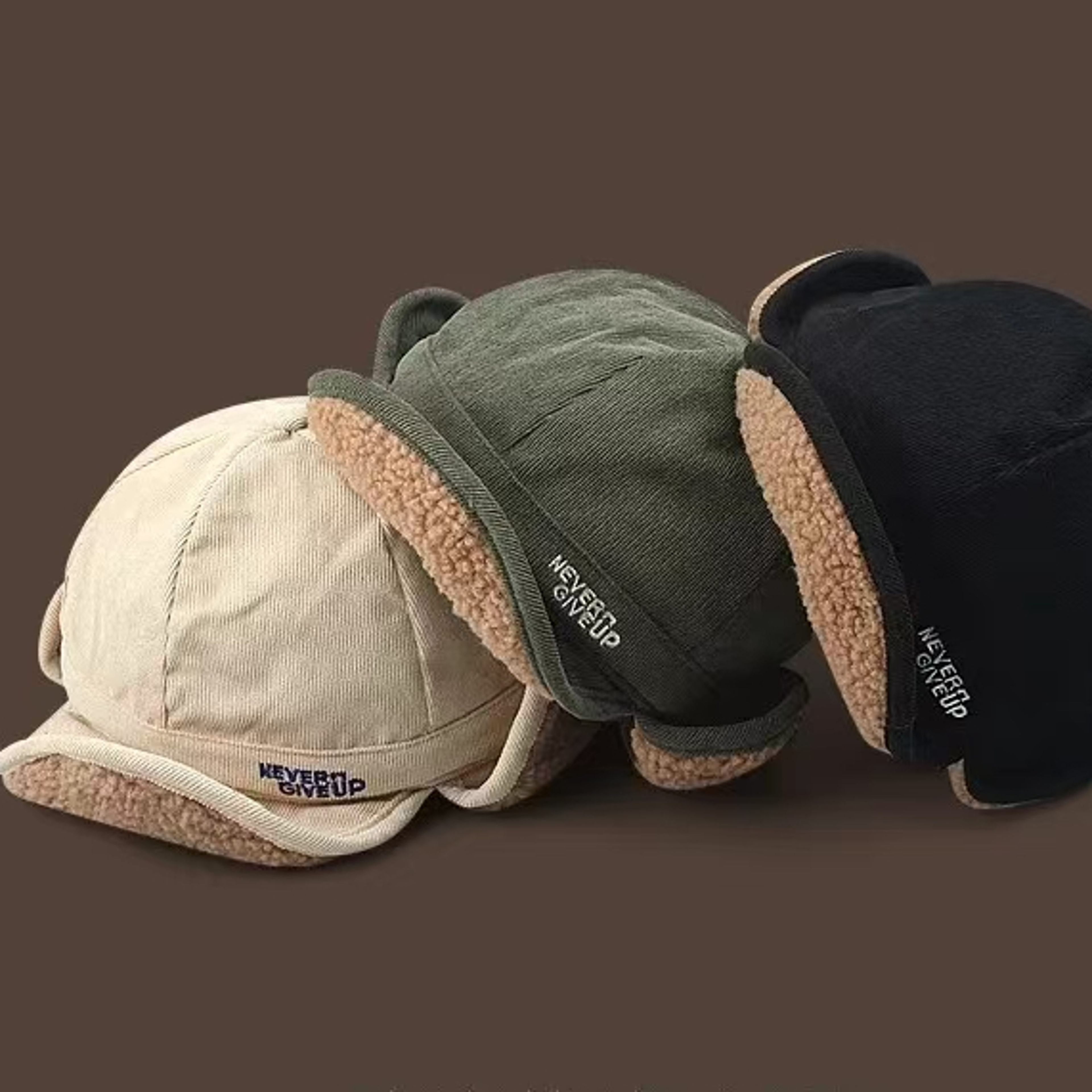 warm duck tongue ear protection hat, mesh red ins lamb fleece, thickened for men and women, autumn and winter riding