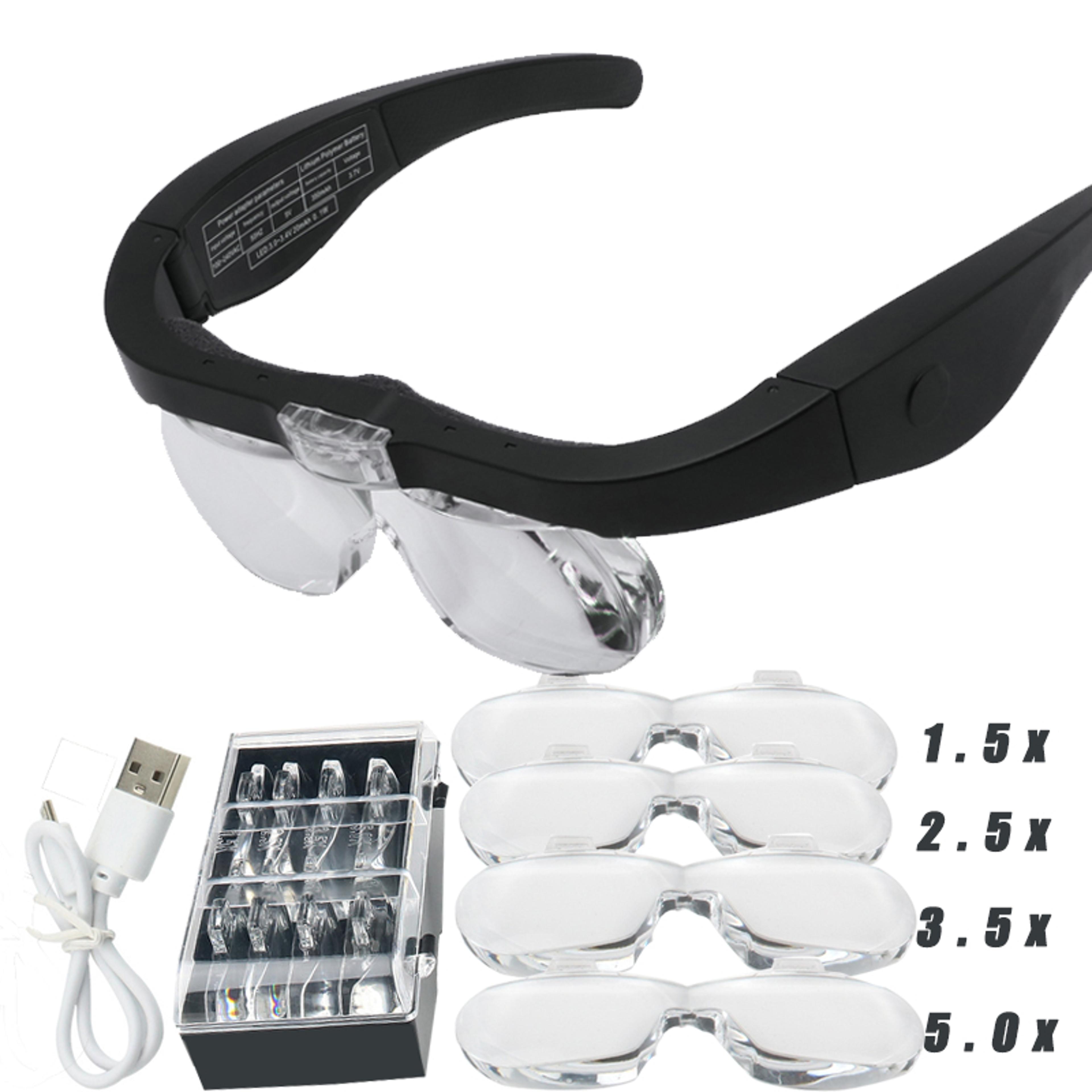 magnifying glass with led light for reading & repair