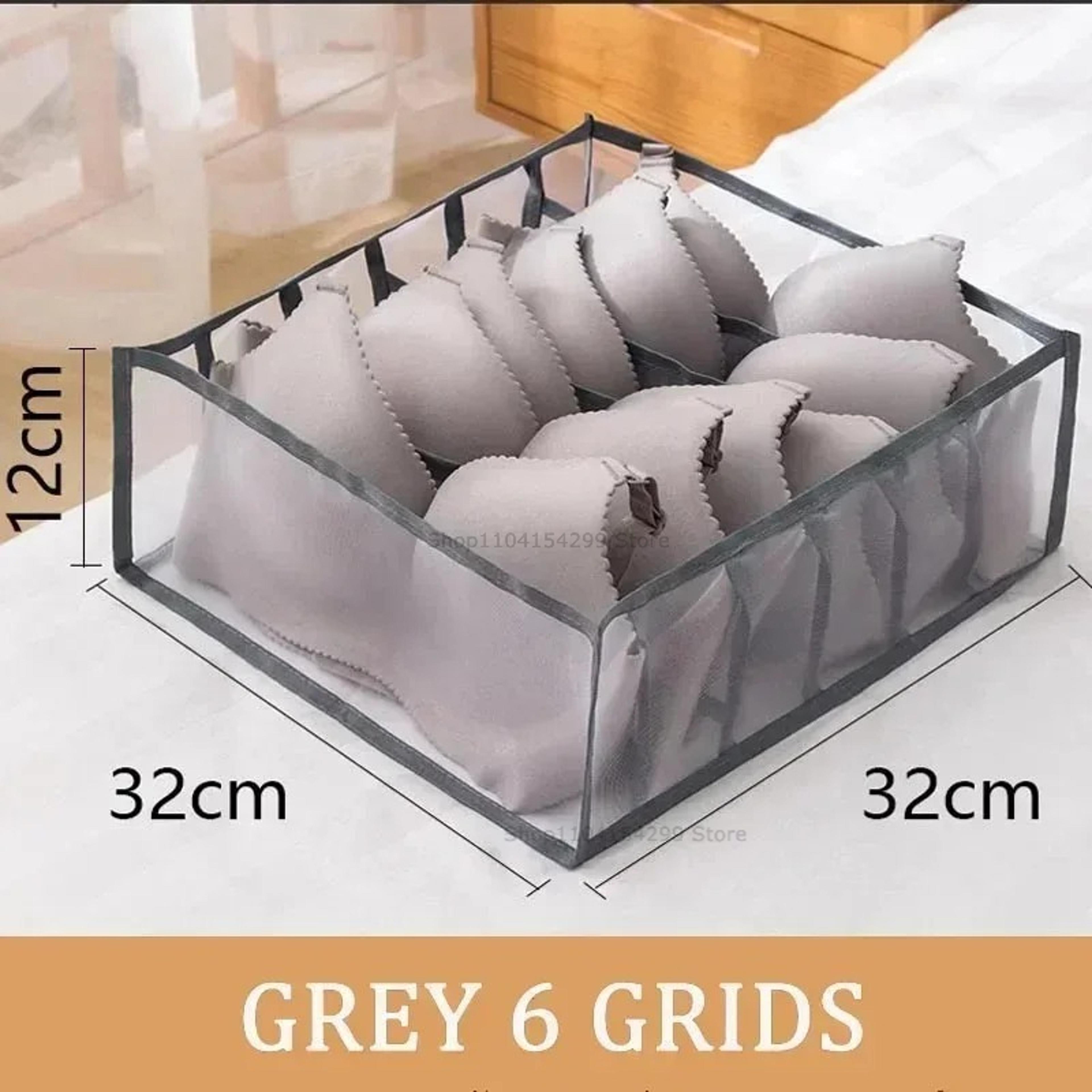 Foldable Underwear Drawer Organizer Polyester Storage Box For Bras Socks And Clothes 7