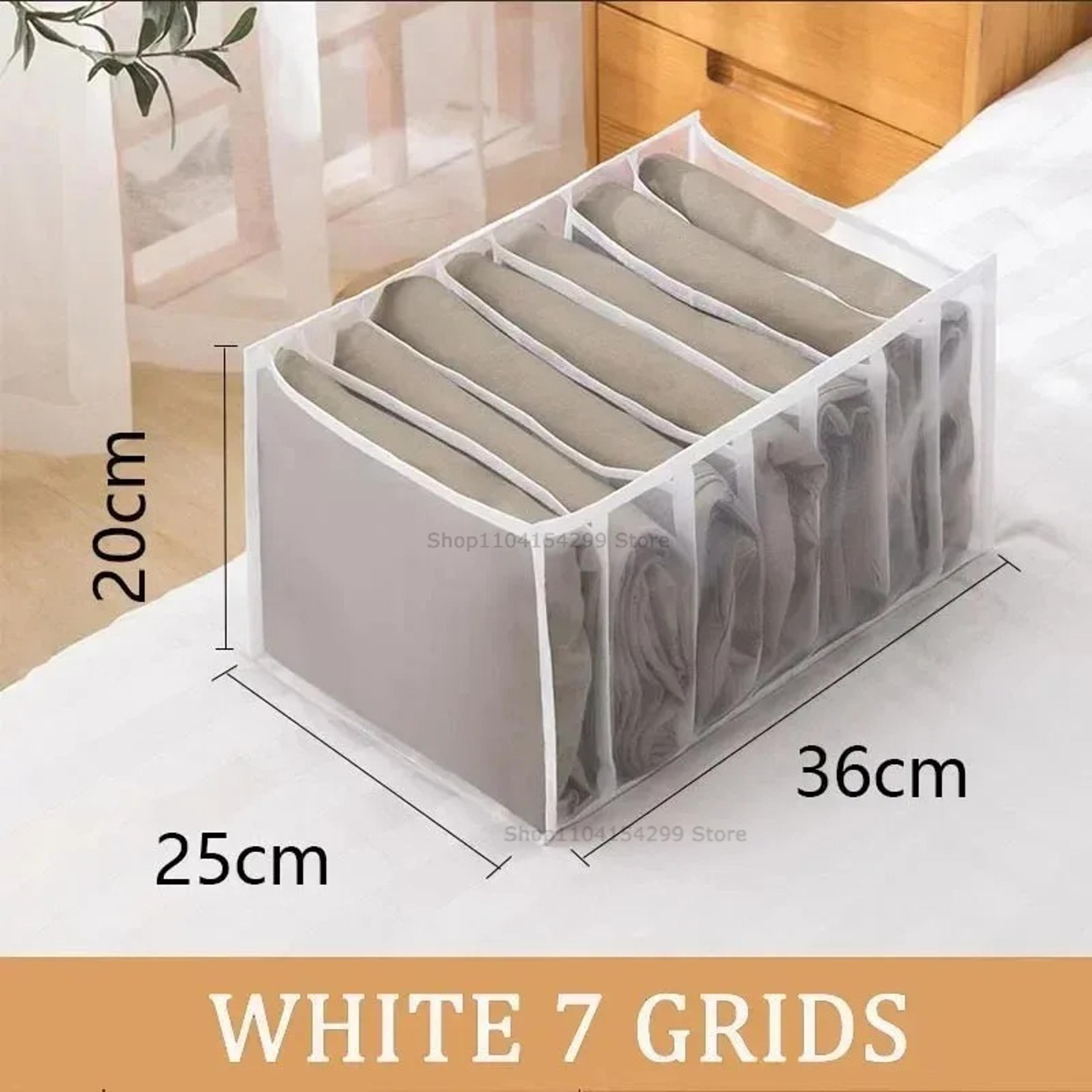 Foldable Underwear Drawer Organizer Polyester Storage Box For Bras Socks And Clothes 8