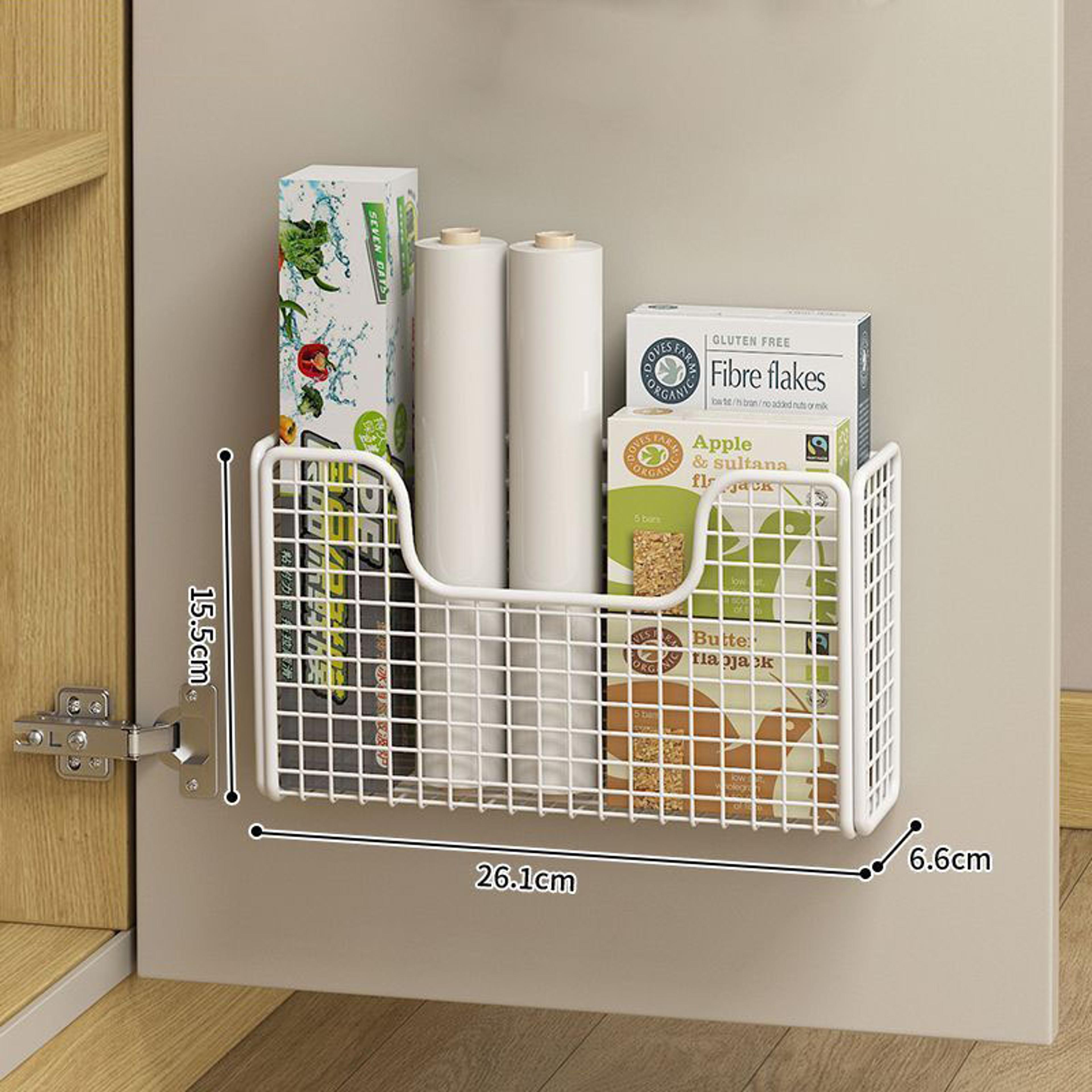 Wall Mounted Metal Cabinet Door Storage Rack For Kitchen And Bathroom 6