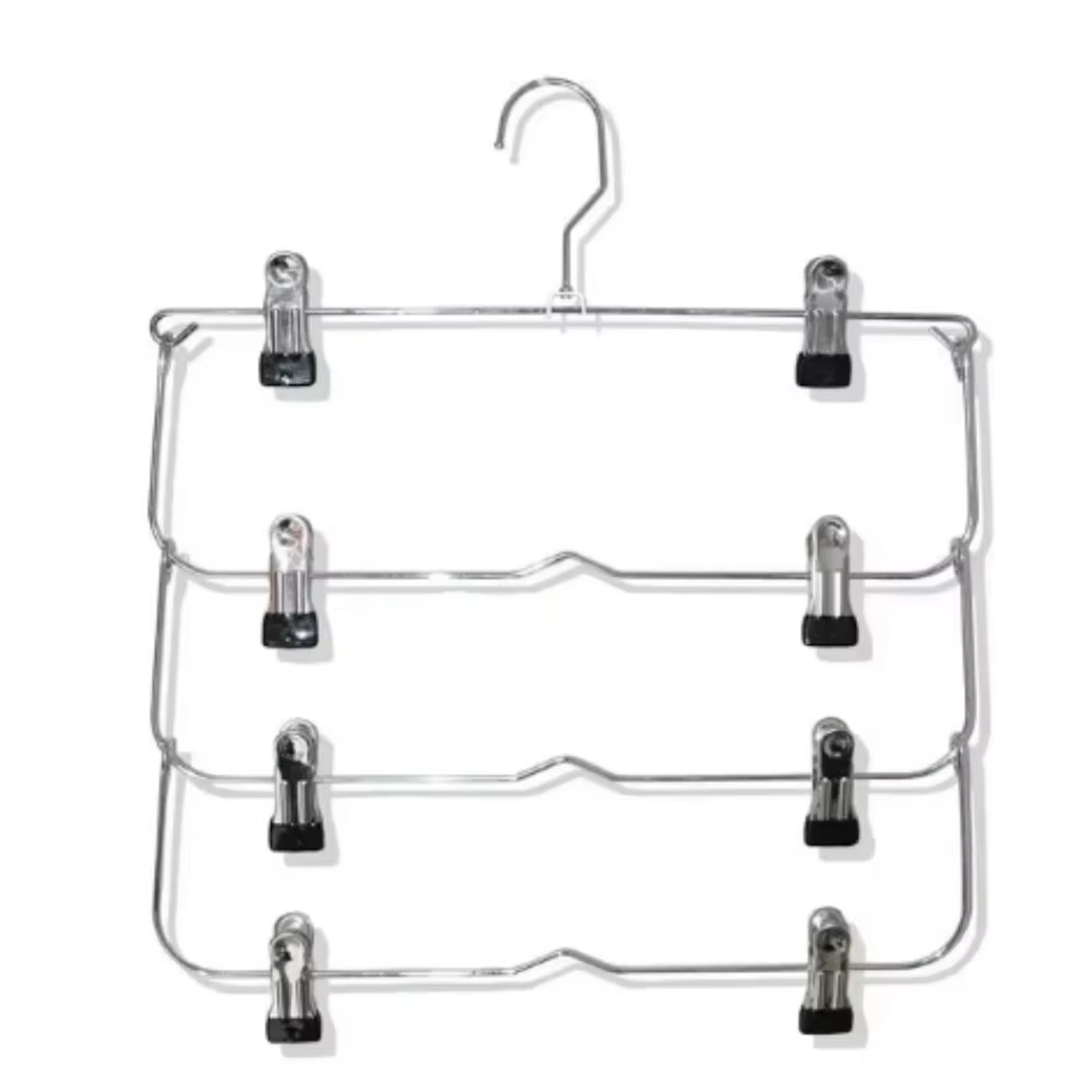 Multi Functional Non Slip Metal Pants Rack Space Saving Stainless Steel Hanger For Skirts And Trous 9