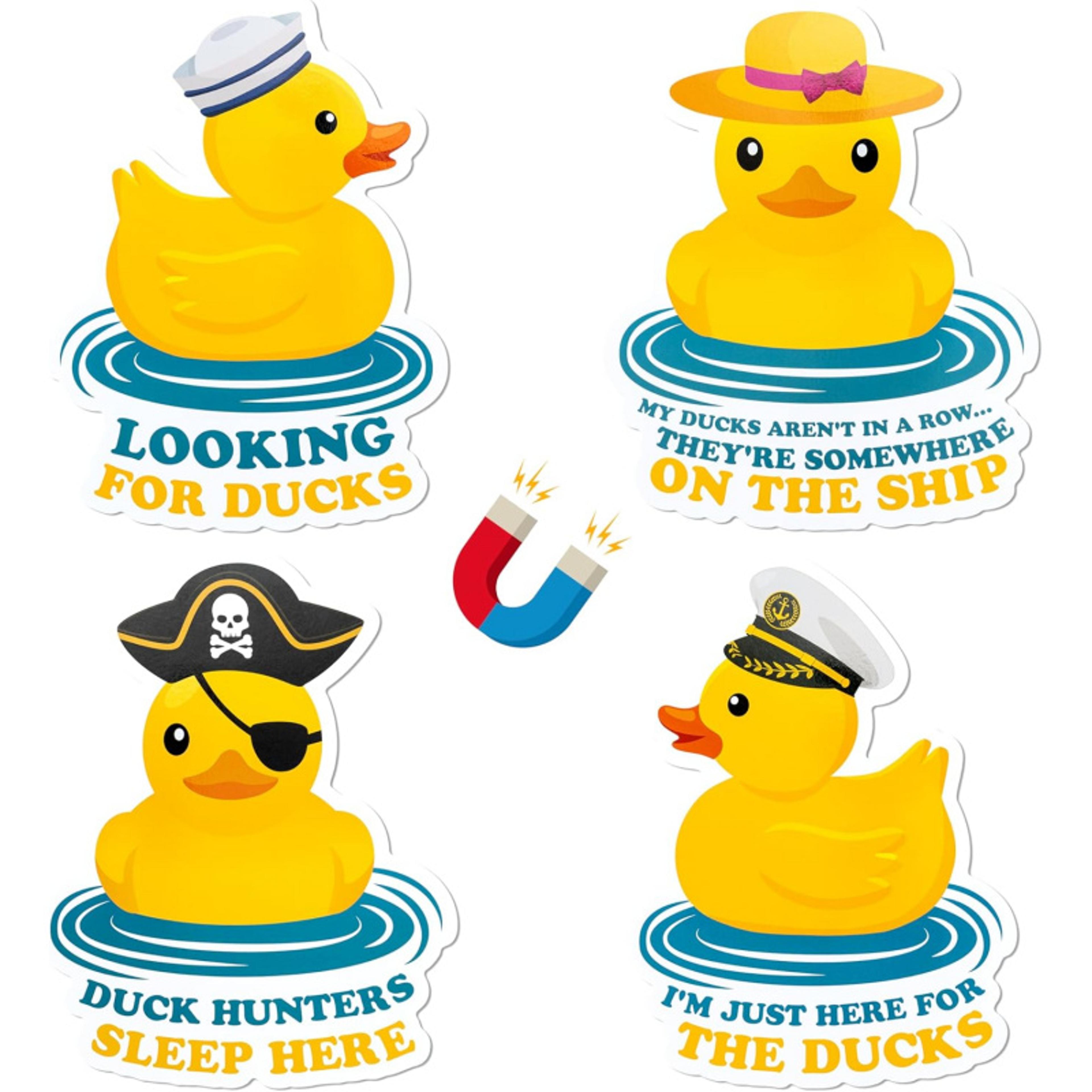 cruise door decorations magnetic four pcs duck magnets summer cruise cabin refrigerator decals