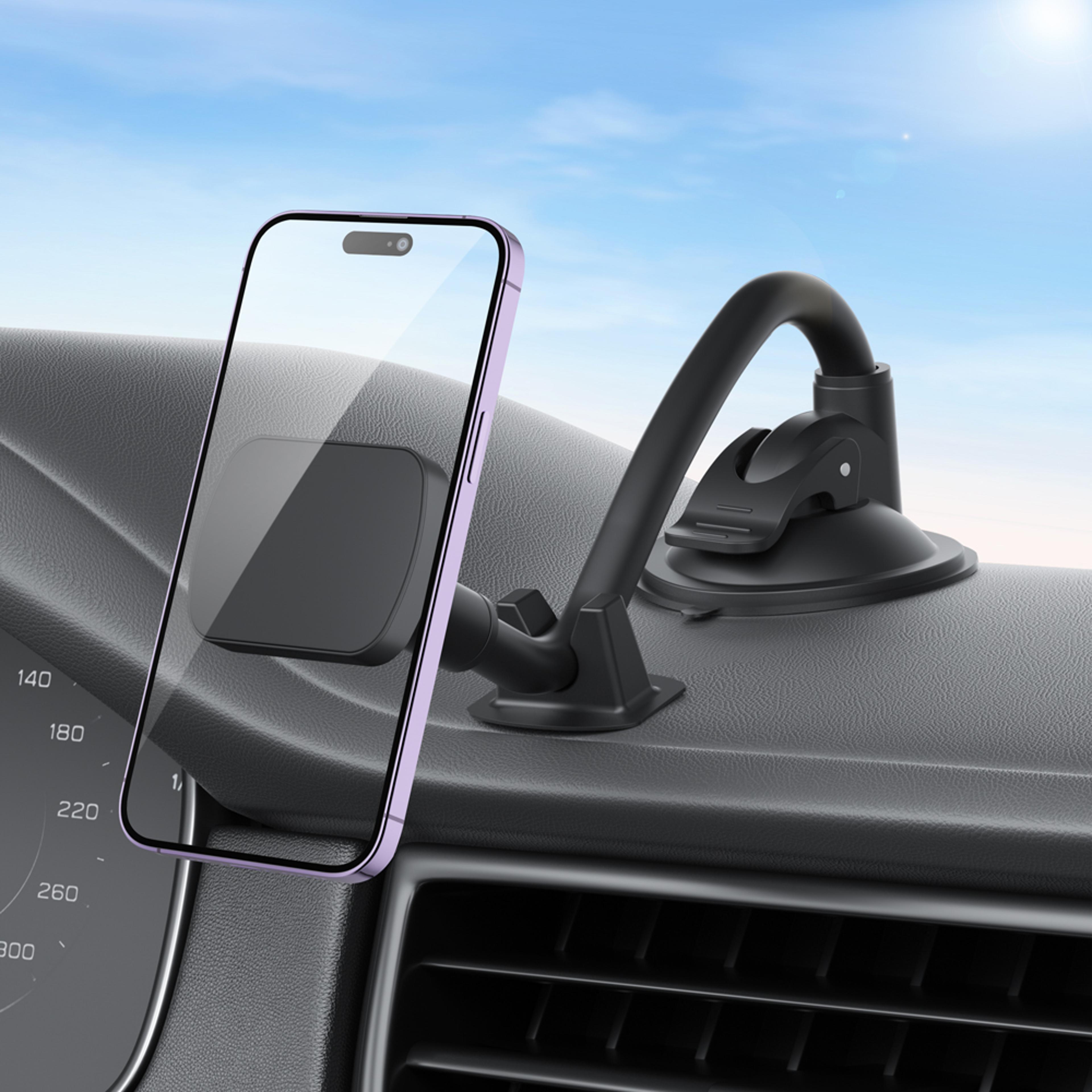 Universal Magnetic Phone Holder For Car Dashboard And Windshield Long Arm Car Phone Mount 2