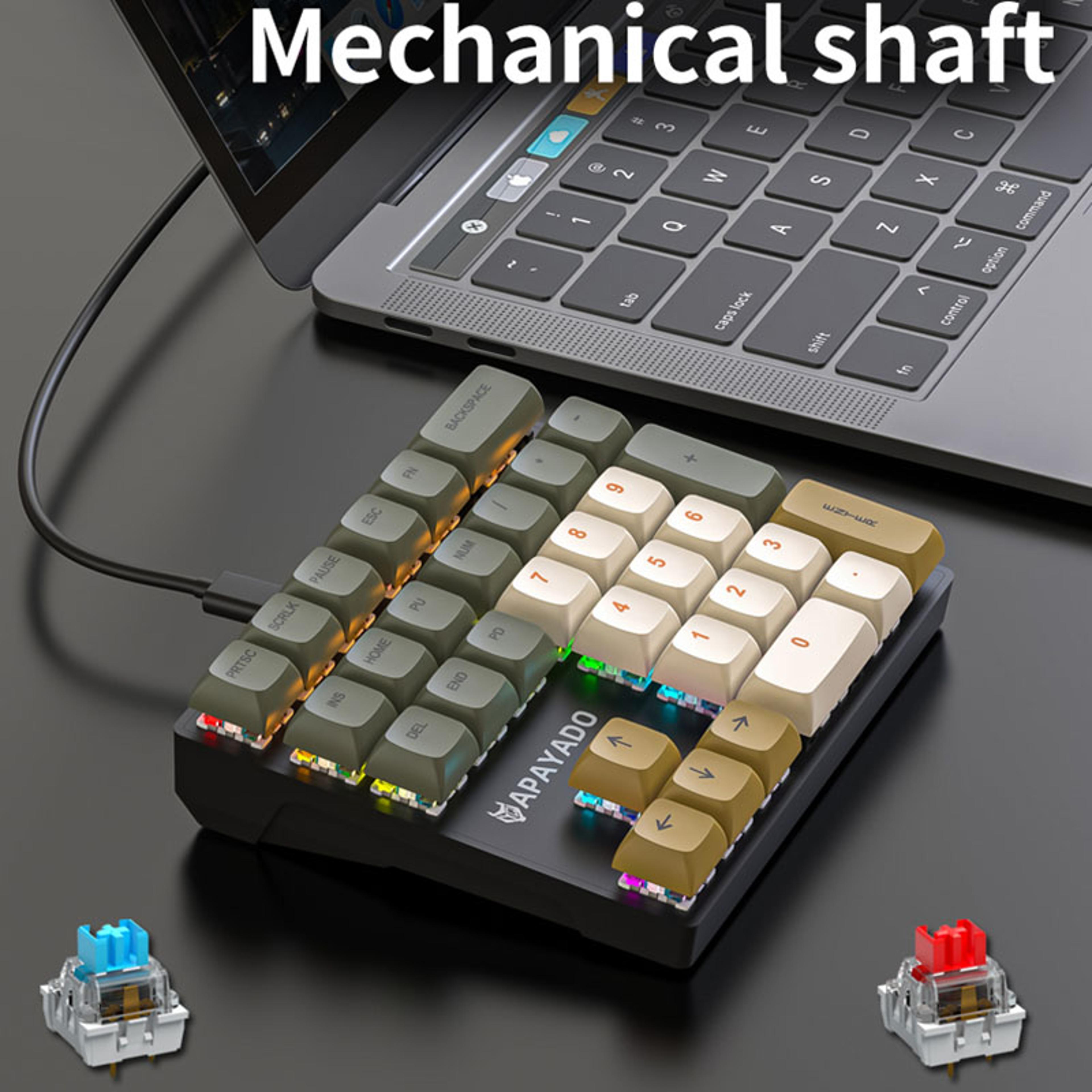 Thirtythree Key Mechanical Numeric Keypad With RGB Backlight And PBT Keycaps 3