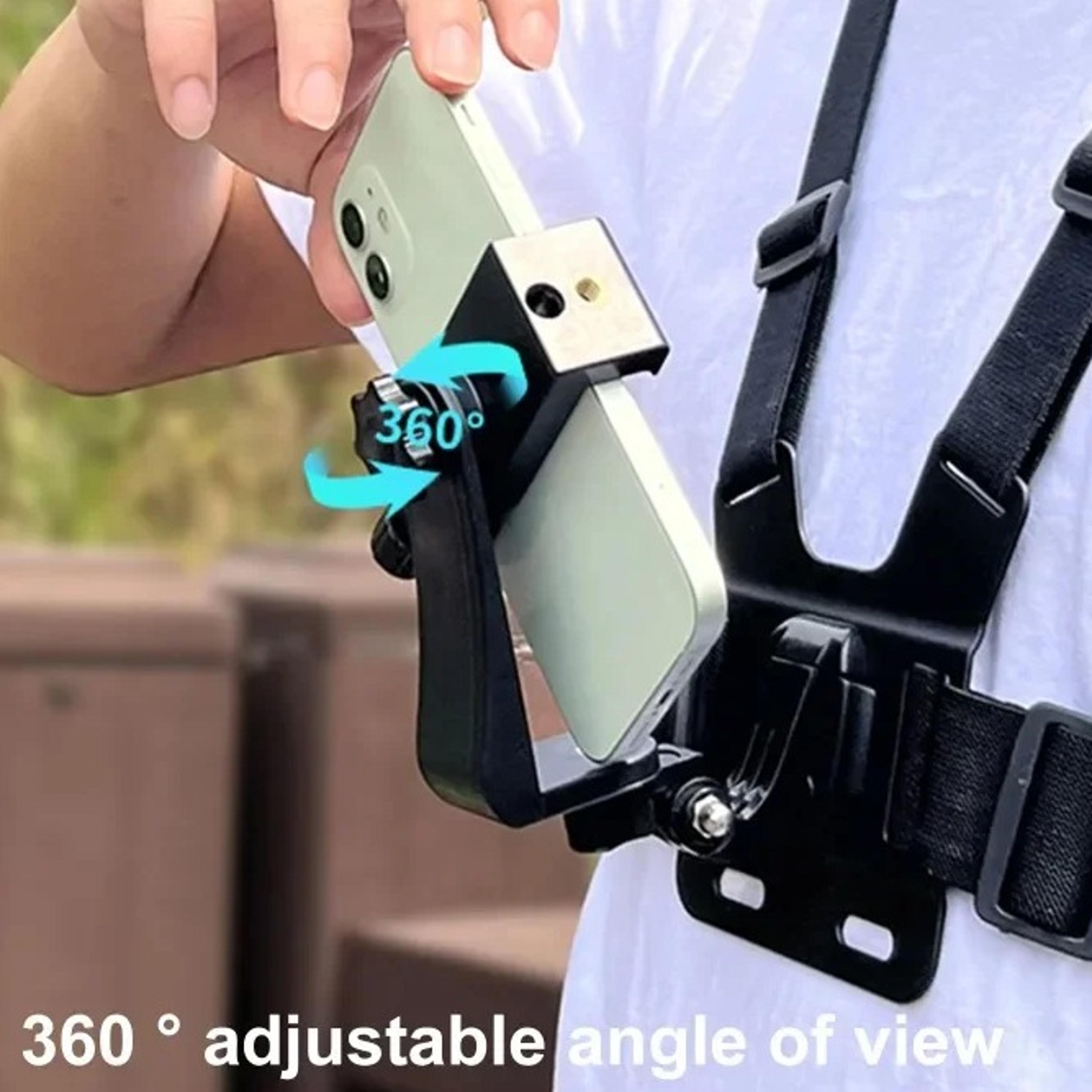 phone chest strap mount for hands free video recording