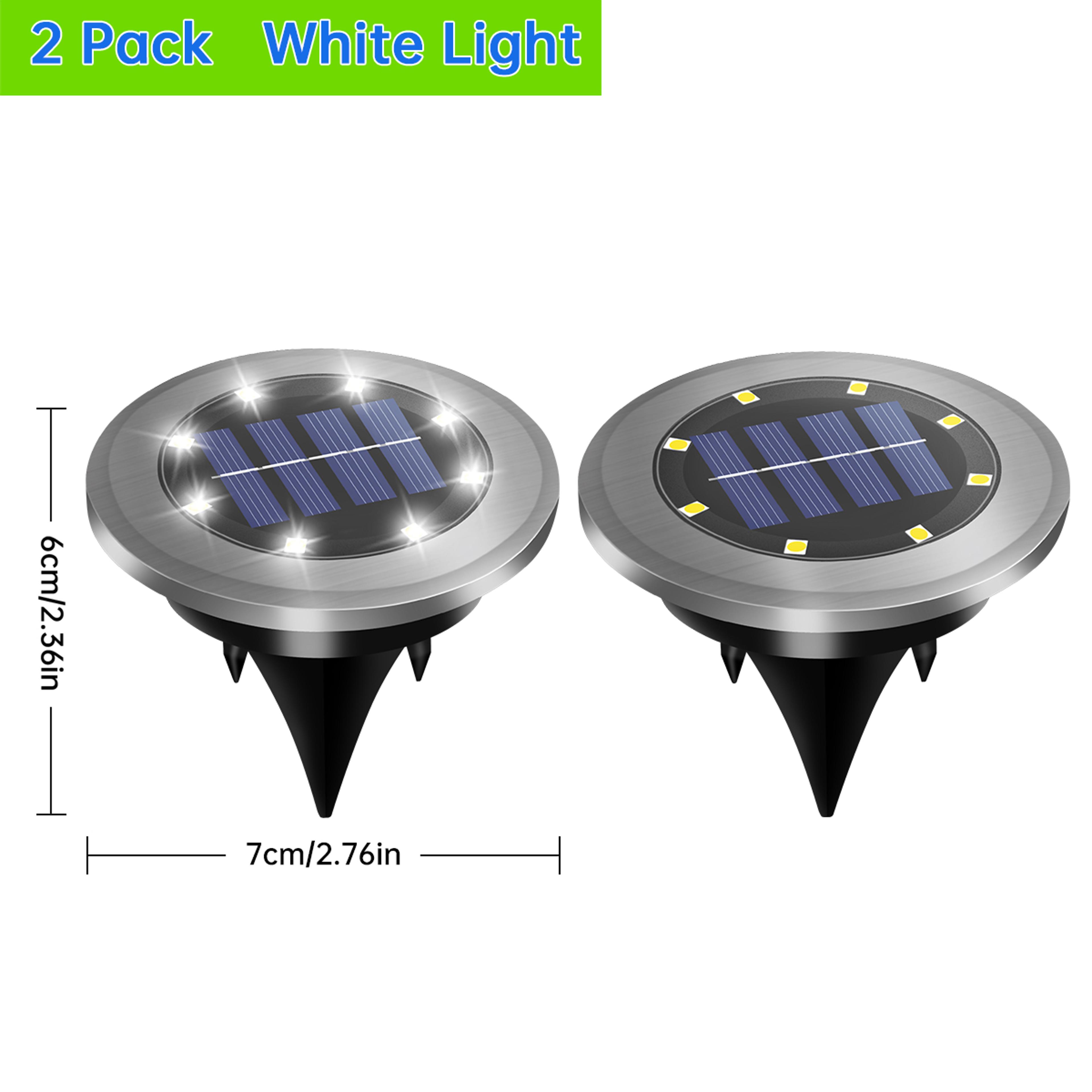 Solar Ground Lights Waterproof LED Outdoor Garden And Pathway Lighting 6