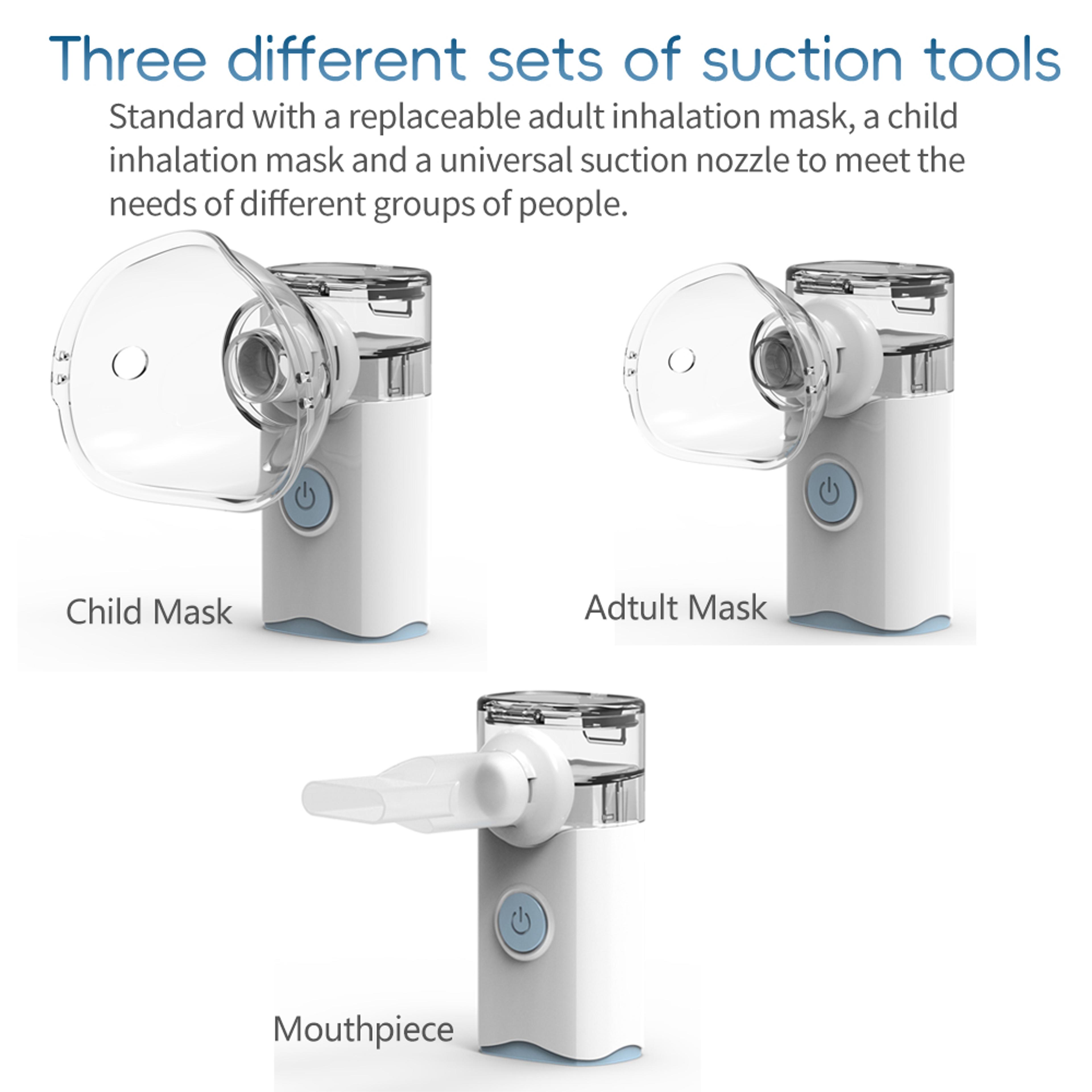 Portable Handheld Mesh Nebulizer For Kids And Adults With Quiet Operation And Auto Clean 3