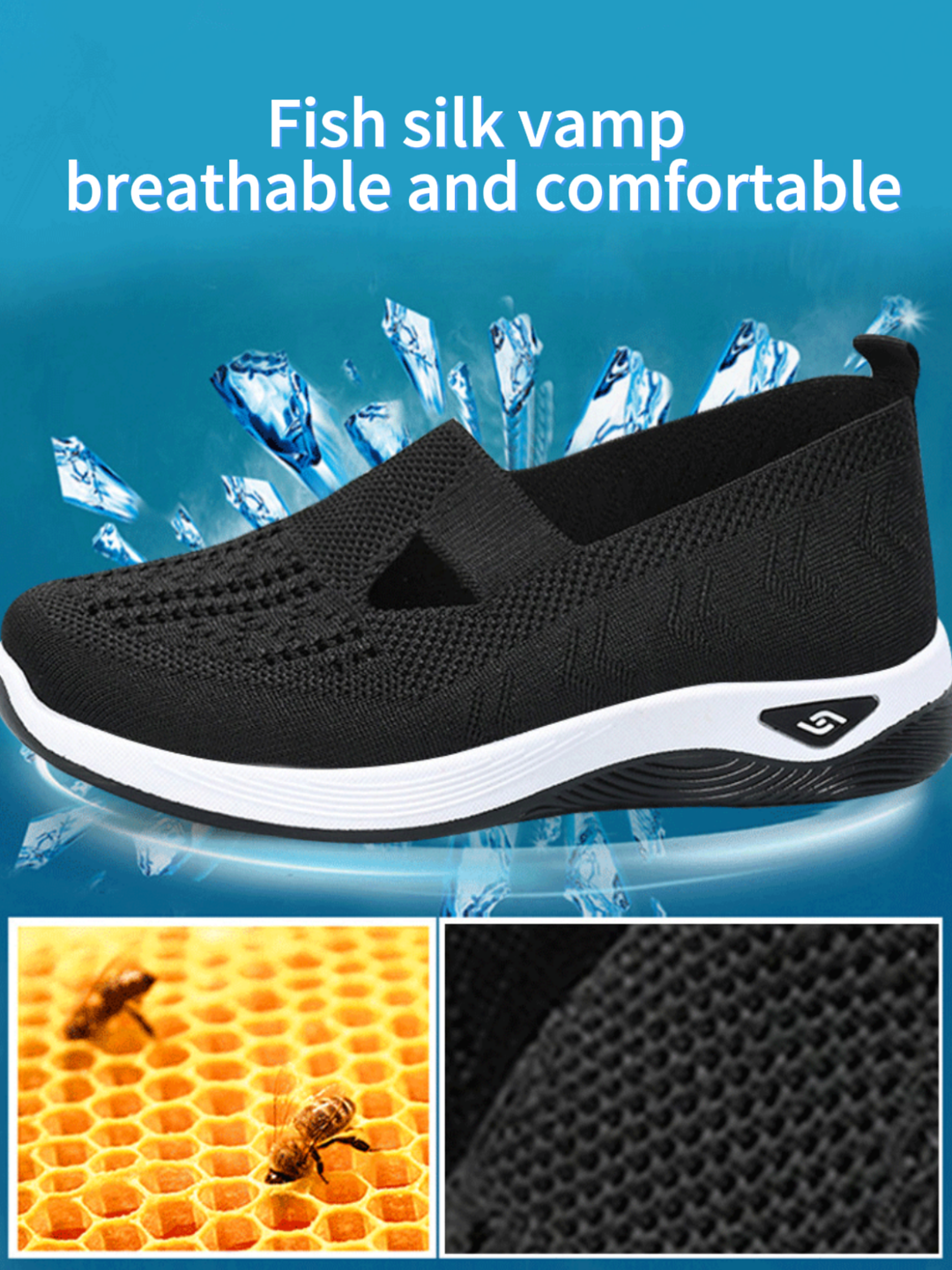 womens breathable slip on sneakers lightweight mesh casual summer walking shoes