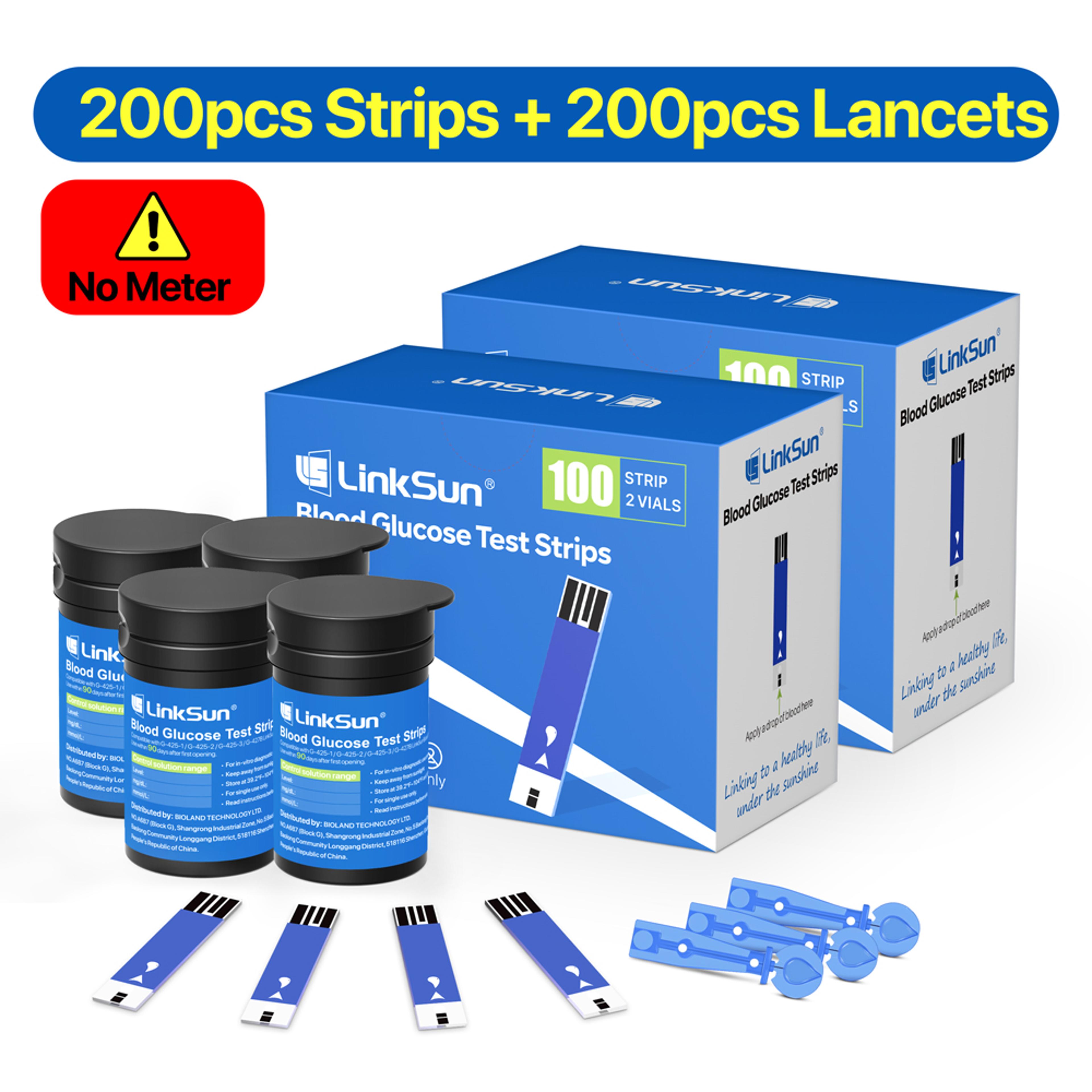 Blood Glucose Meter Kit With Test Strips No Coding Digital Blood Sugar Monitor 9