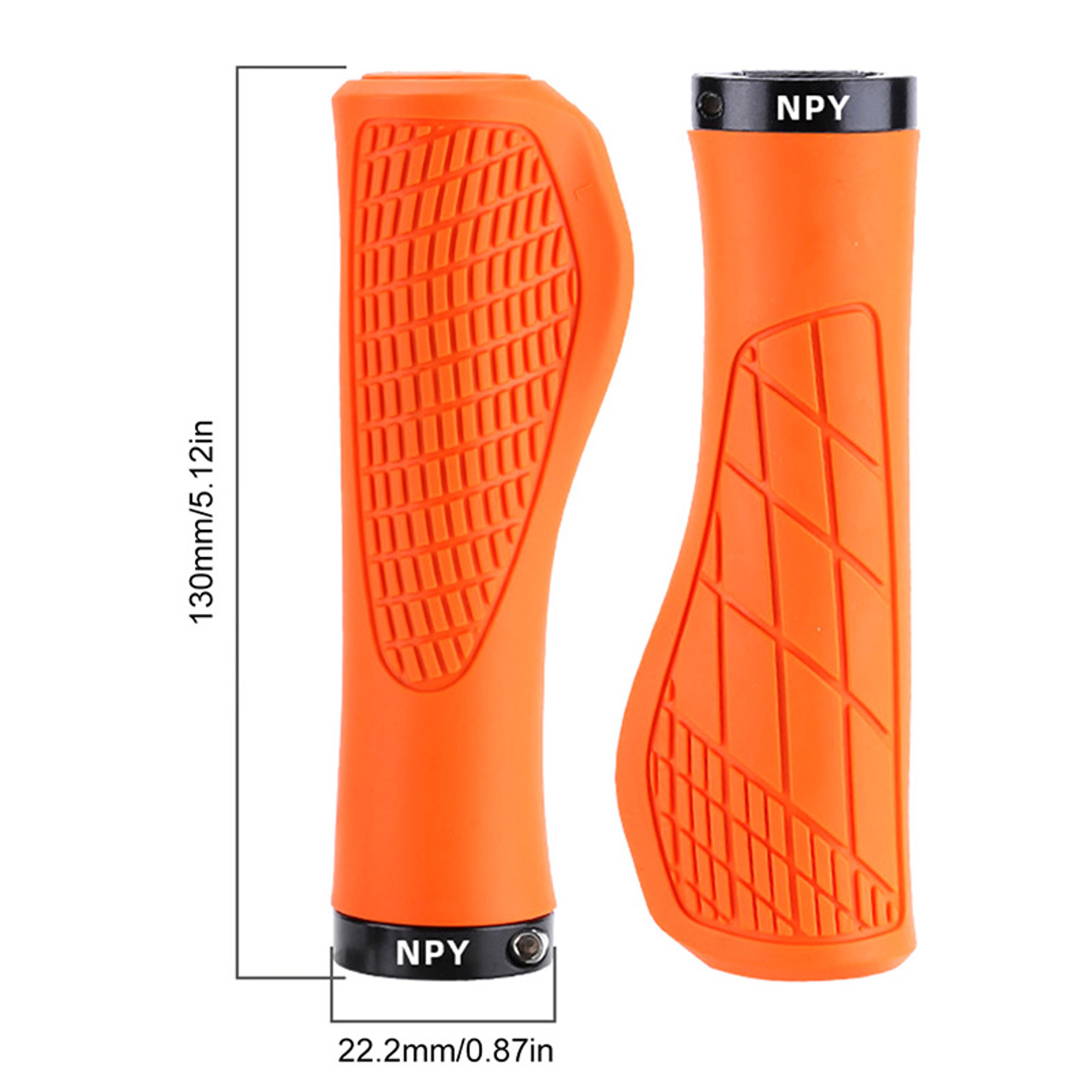 Mountain Bike Handlebar Grips Soft Rubber Lock On Non Slip Bicycle Grips 2