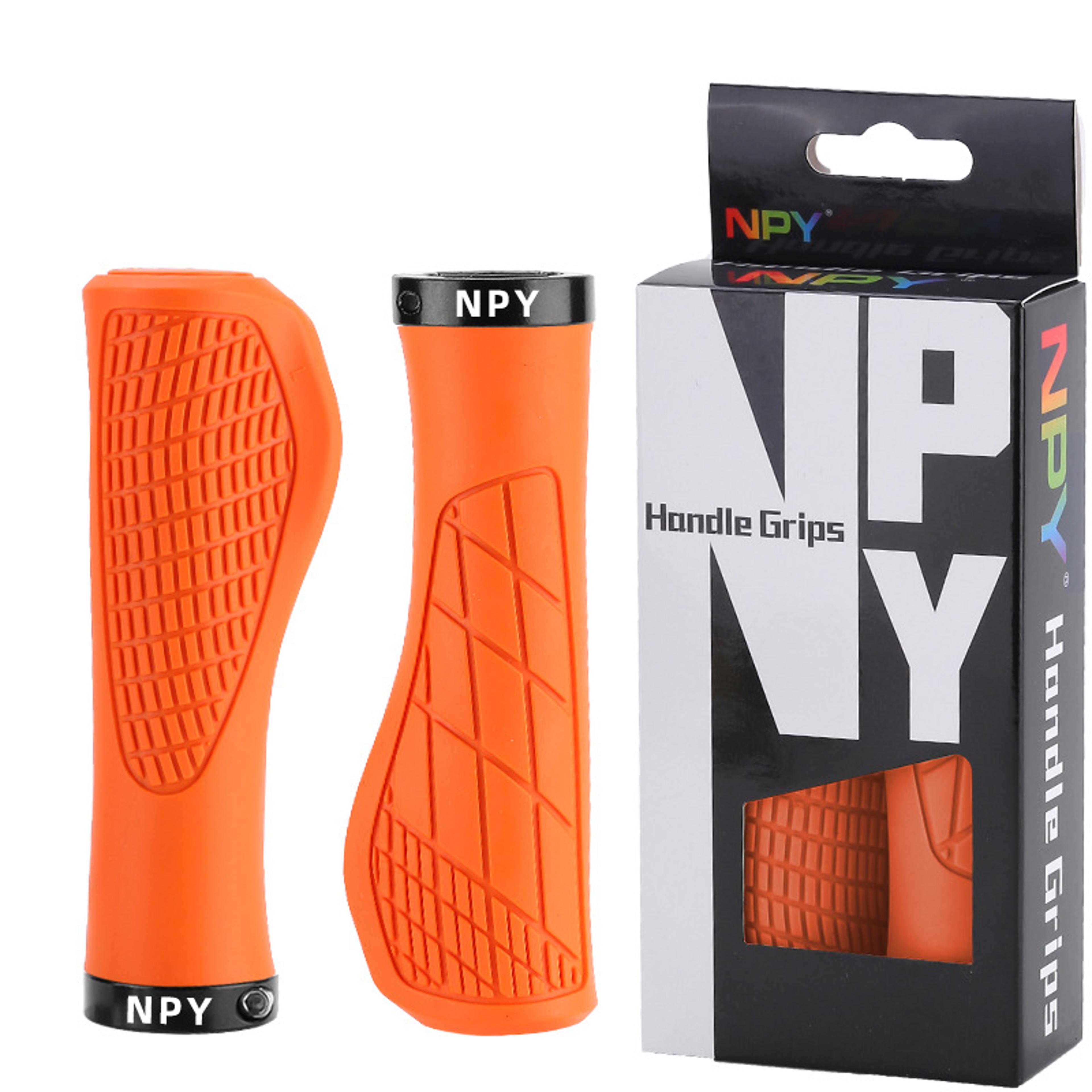 Mountain Bike Handlebar Grips Soft Rubber Lock On Non Slip Bicycle Grips 9