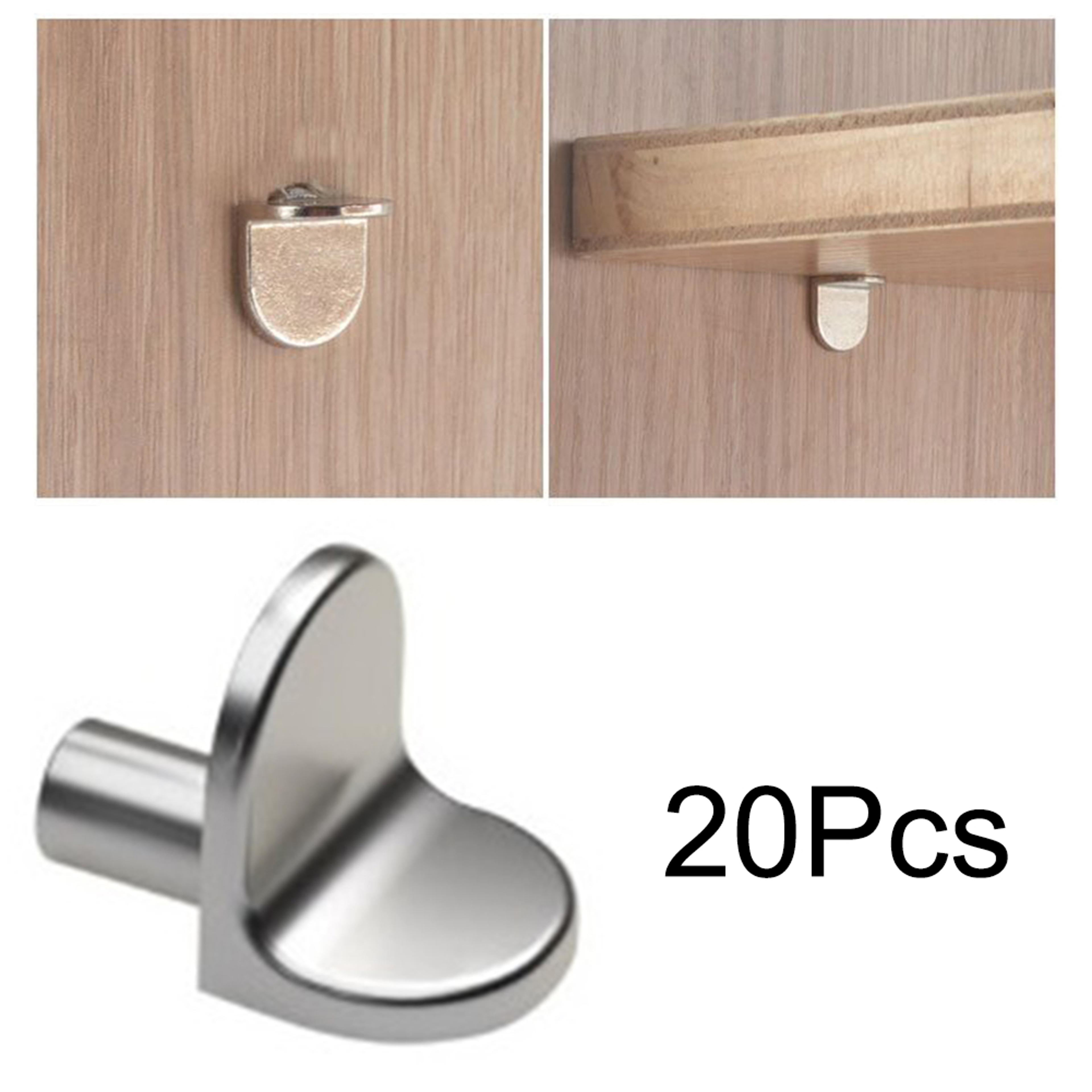 twenty pcs l shaped shelf support pins five mmcabinet shelf brackets for wood and glass