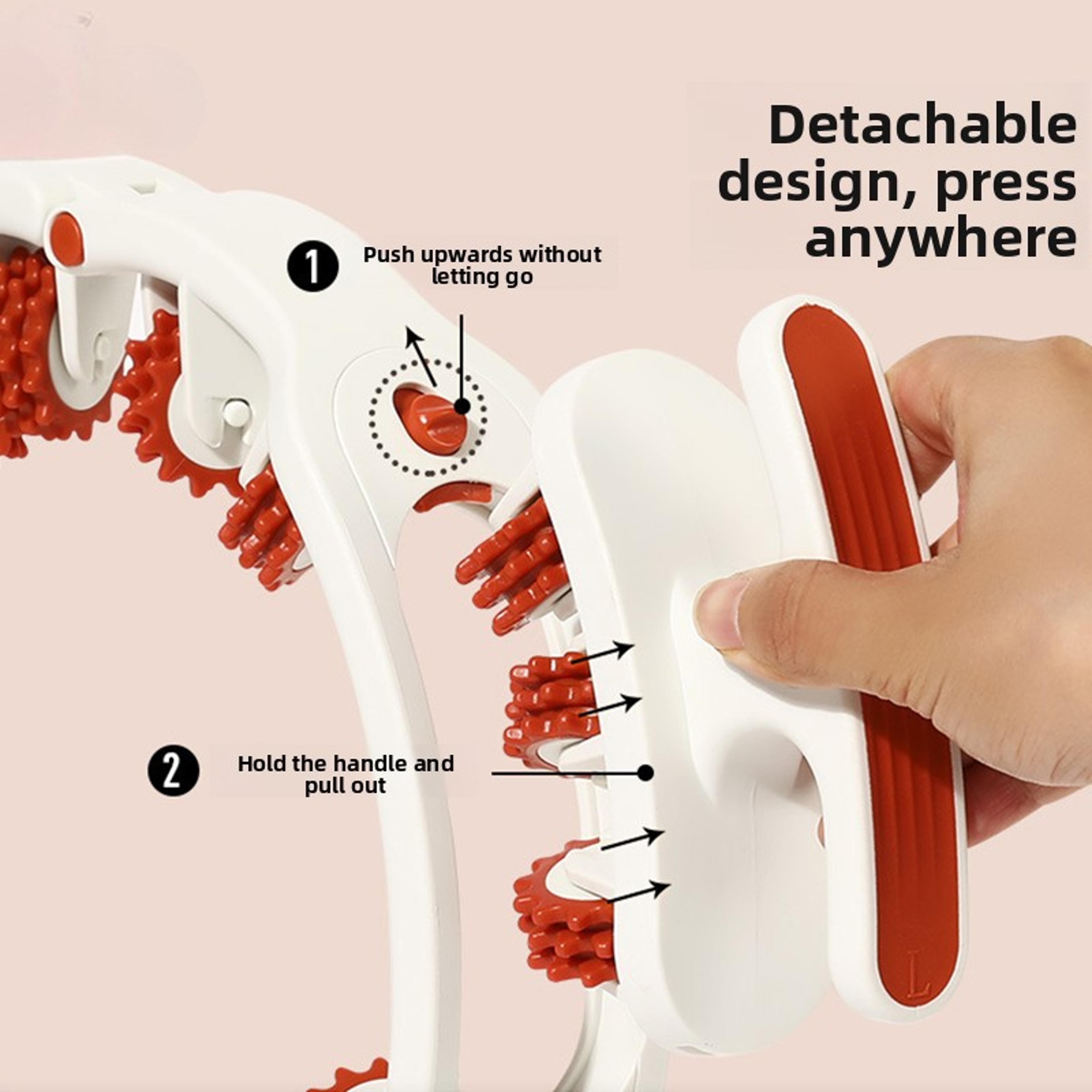 Manual Ring Leg Massage Roller With Detachable Handles For Full Body Relaxation 1