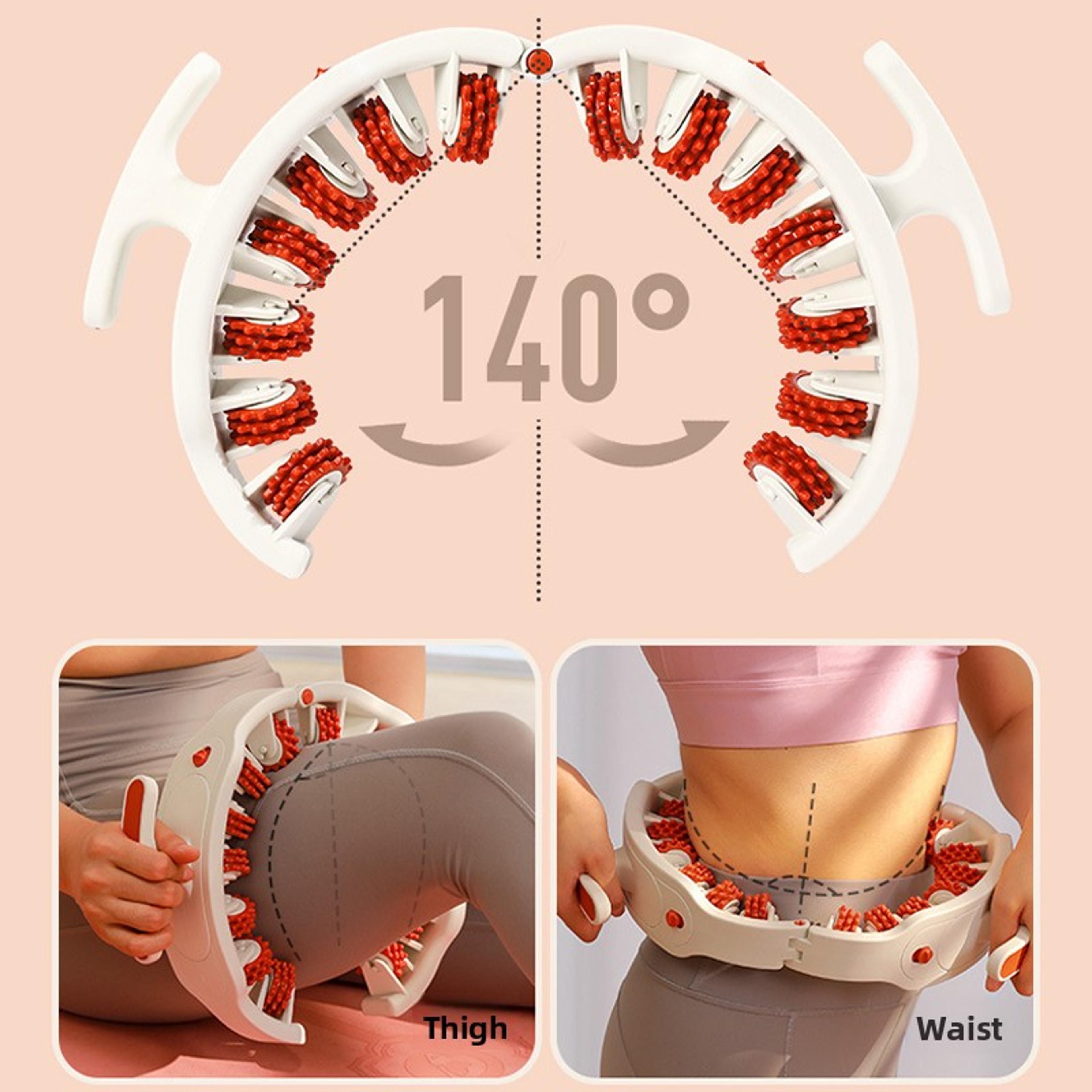Manual Ring Leg Massage Roller With Detachable Handles For Full Body Relaxation 3