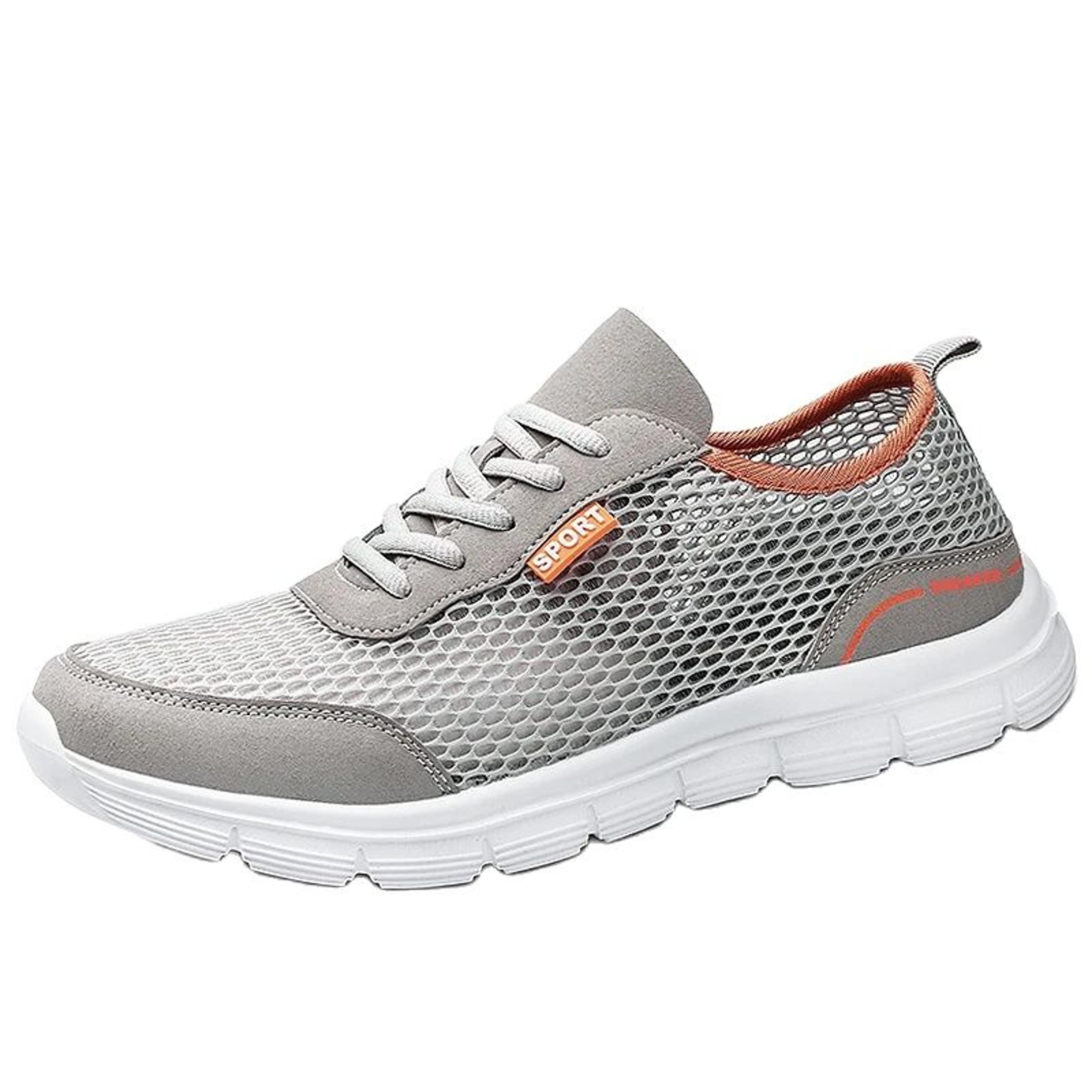 Mens Lightweight Breathable Mesh Casual Loafers With Lace Up Closure 2