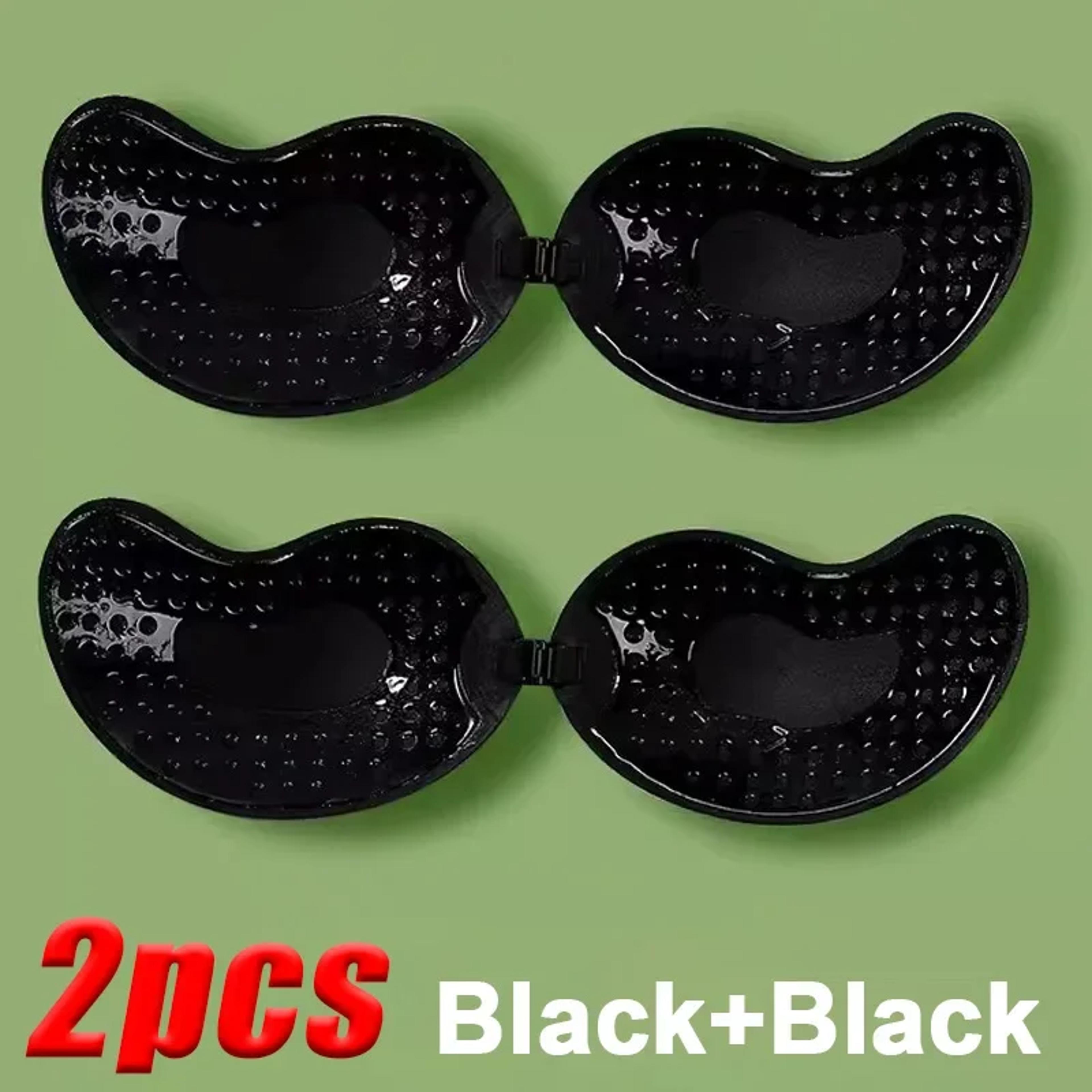 Strapless Adhesive Push Up Bra With Seamless Silicone Half Cups 8