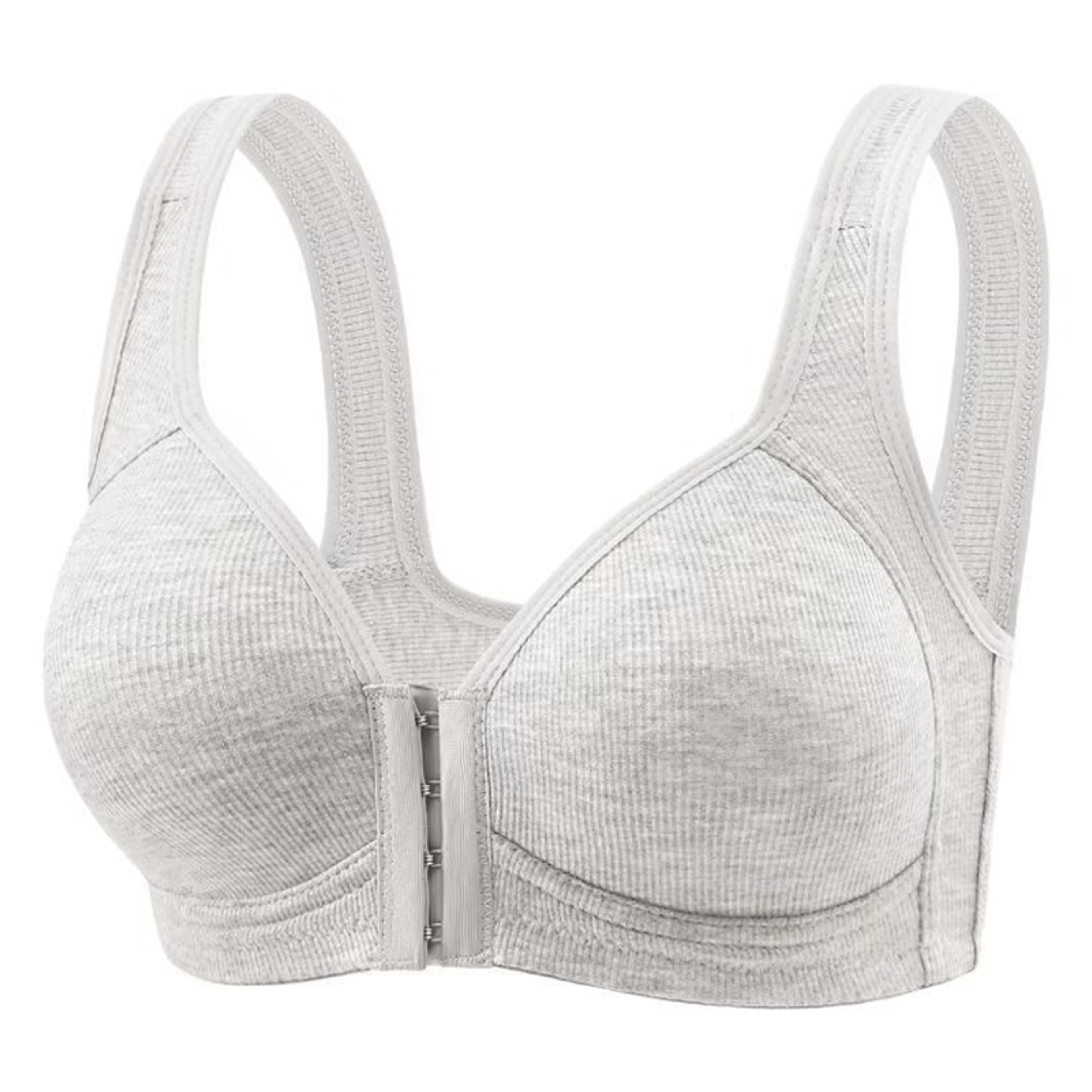 Wire Free Front Closure Bra For Women Seamless Full Coverage Push Up Design 14