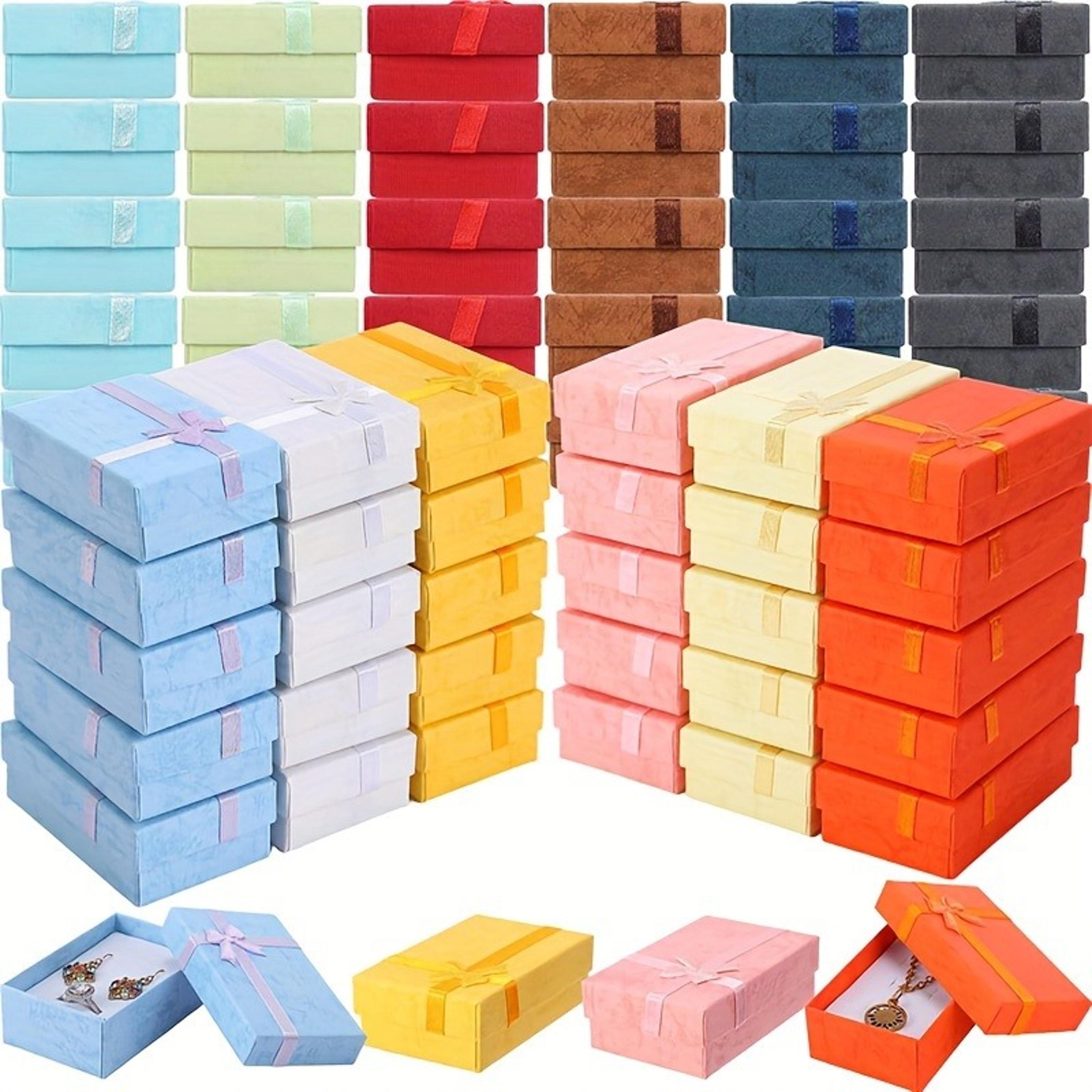 twentyfour piece jewelry gift boxes for necklaces earrings and rings assorted colors