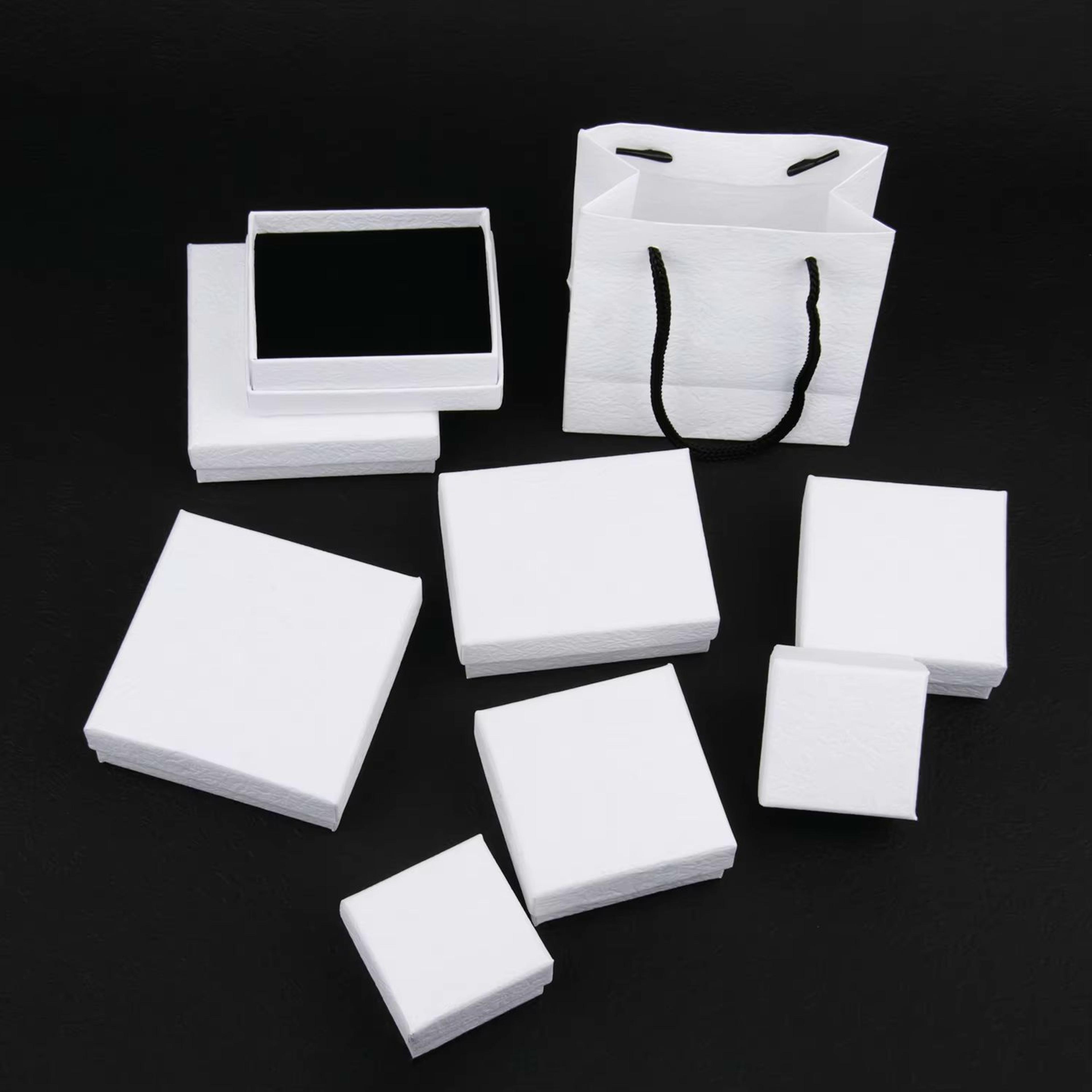 Frosted White Jewelry Gift Box With Adjustable Compartments 5