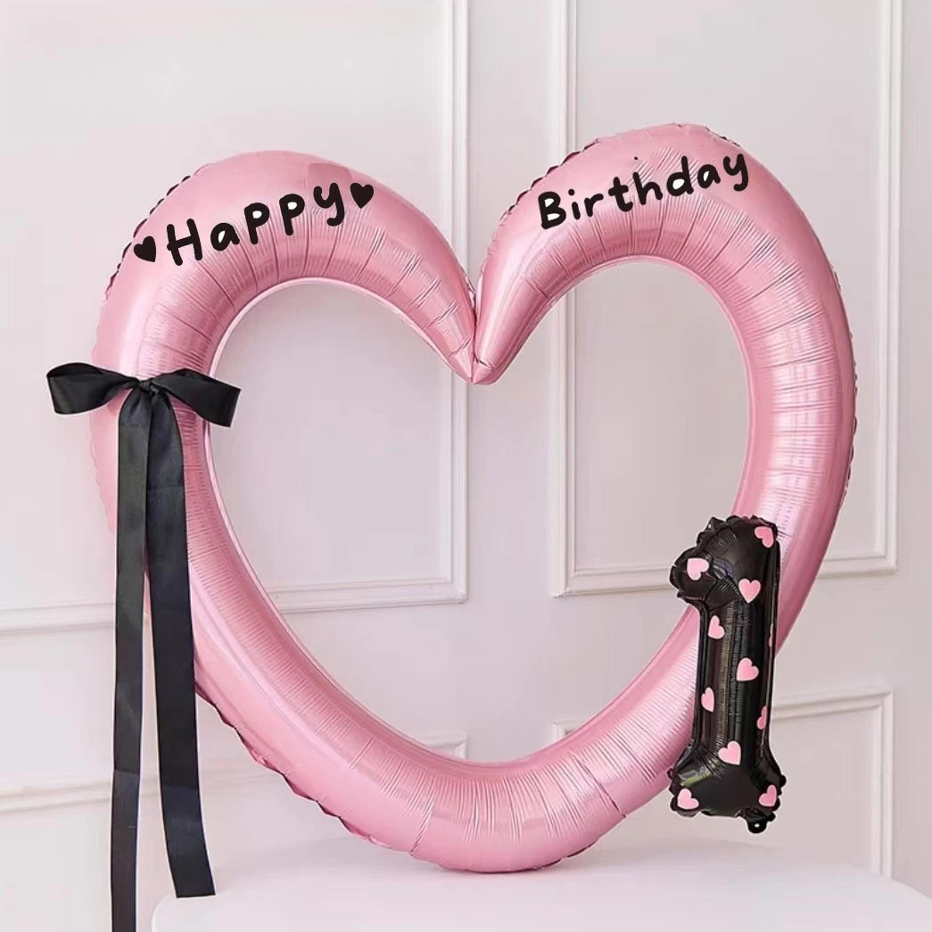 Forty Inch Hollow Heart Foil Balloon For Weddings Birthdays And Baby Showers 6