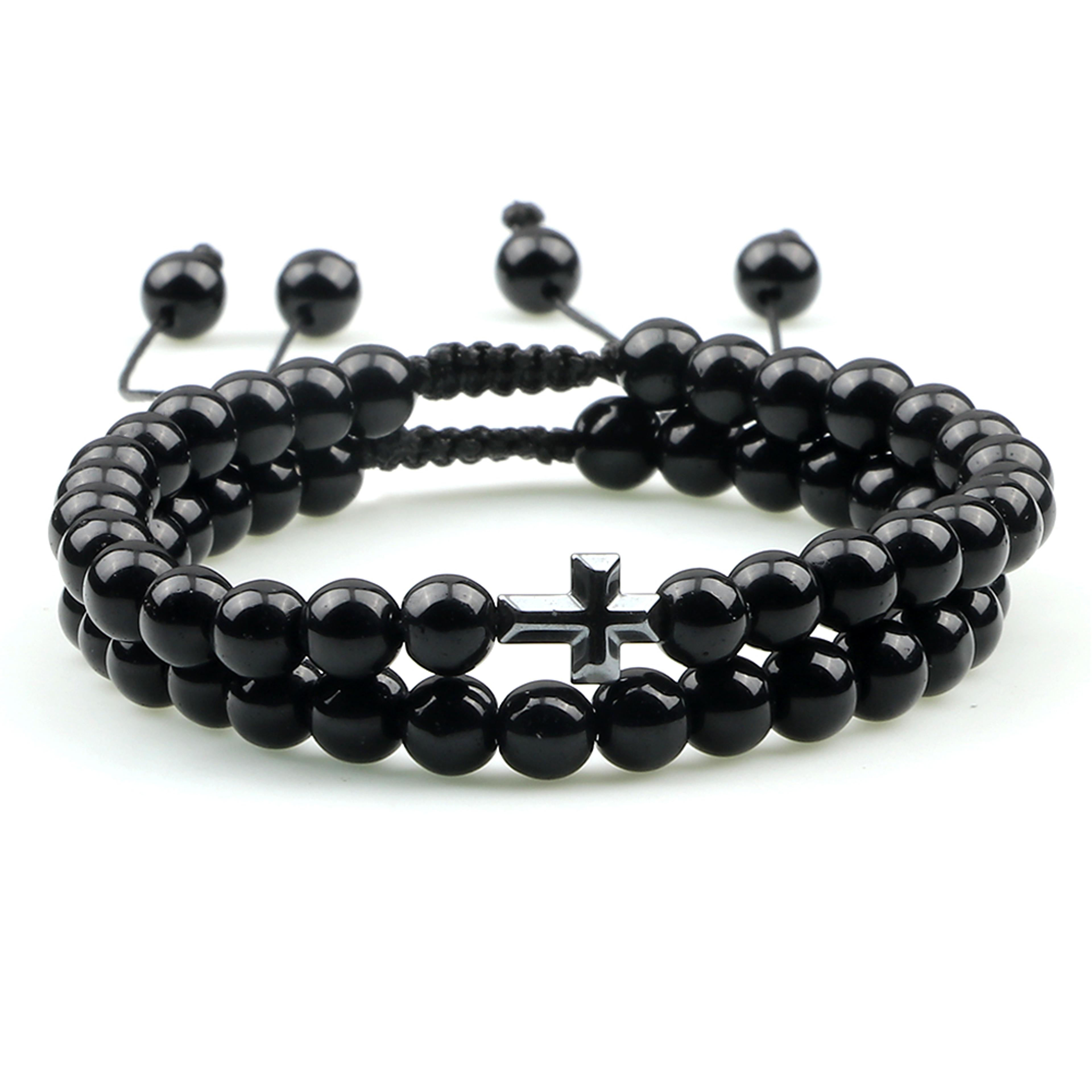 Couples Distance Bead Bracelet With Natural Stone And Adjustable Fit 13