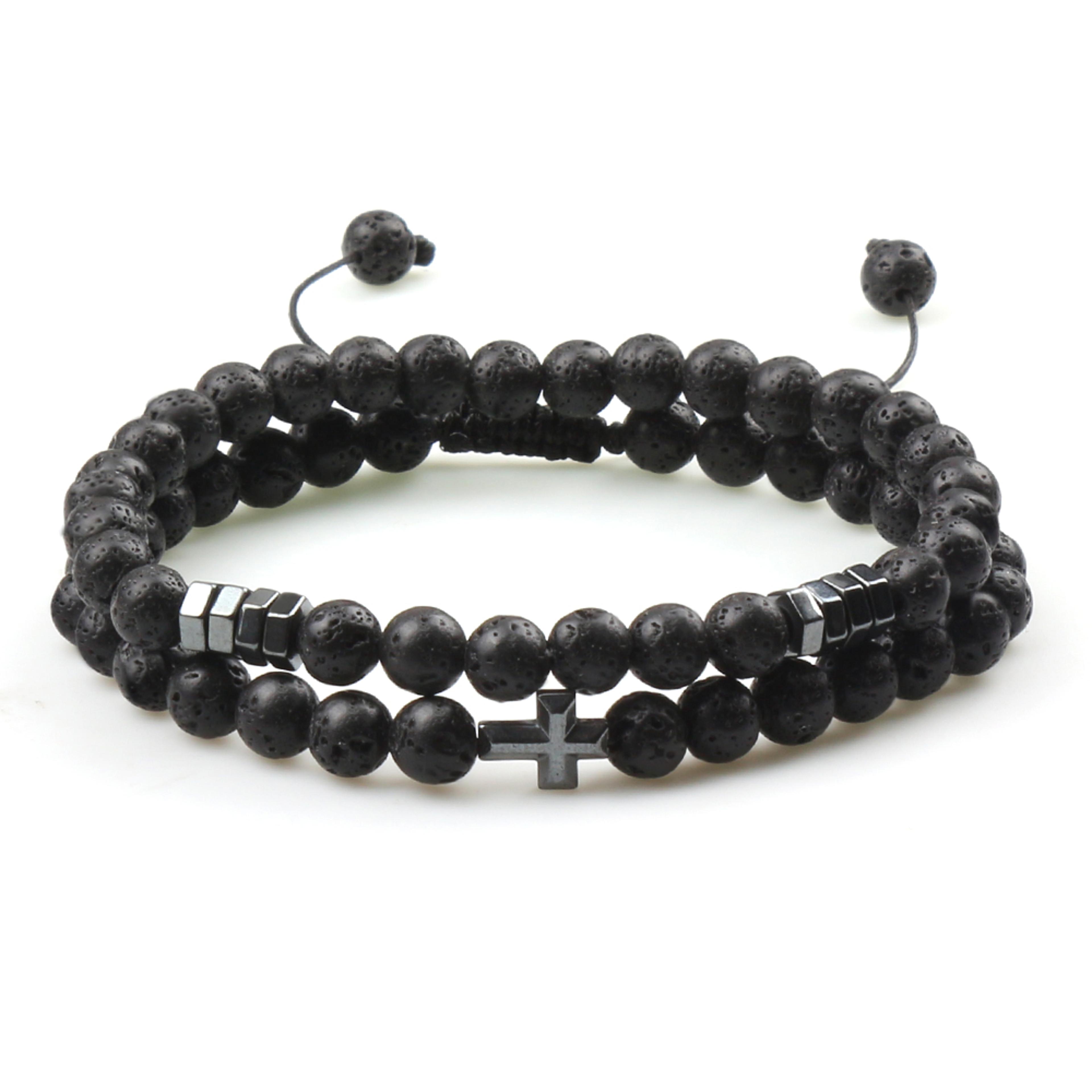 Couples Distance Bead Bracelet With Natural Stone And Adjustable Fit 19