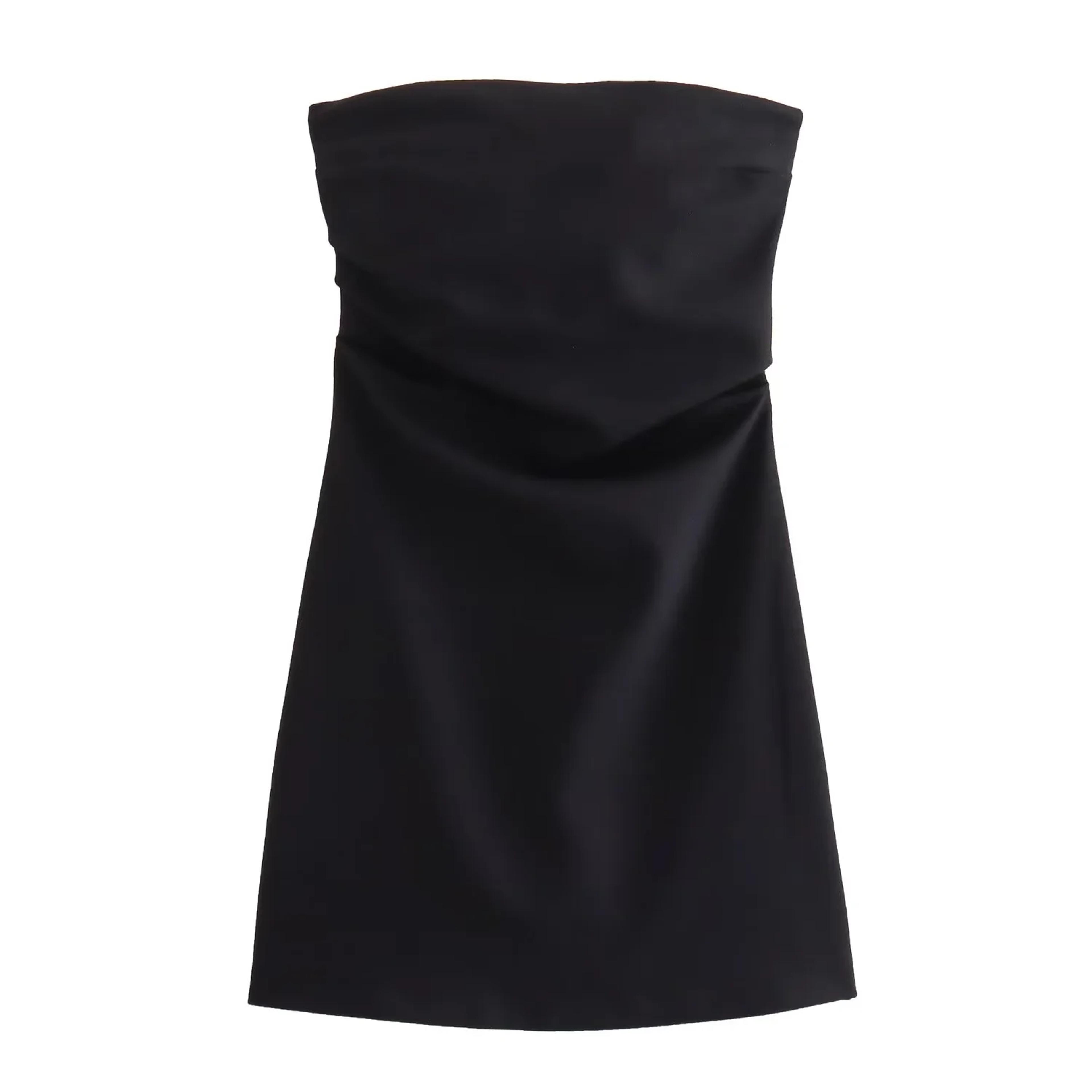 Womens Strapless Corset Mini Dress With Slim Fit And Zipper Closure 6