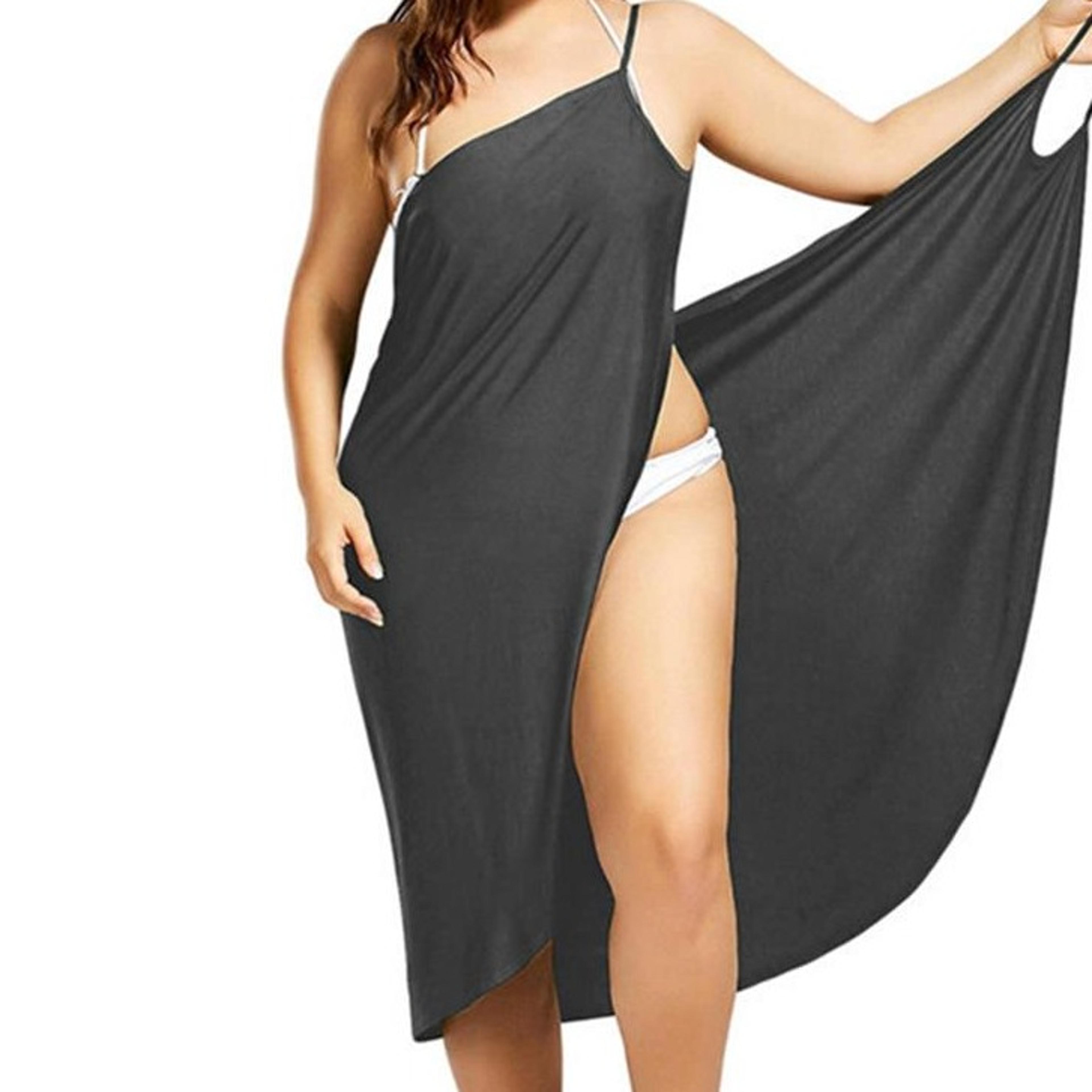 Womens Sleeveless Summer Beach Dress with Spaghetti Straps and Loose Fitjpg