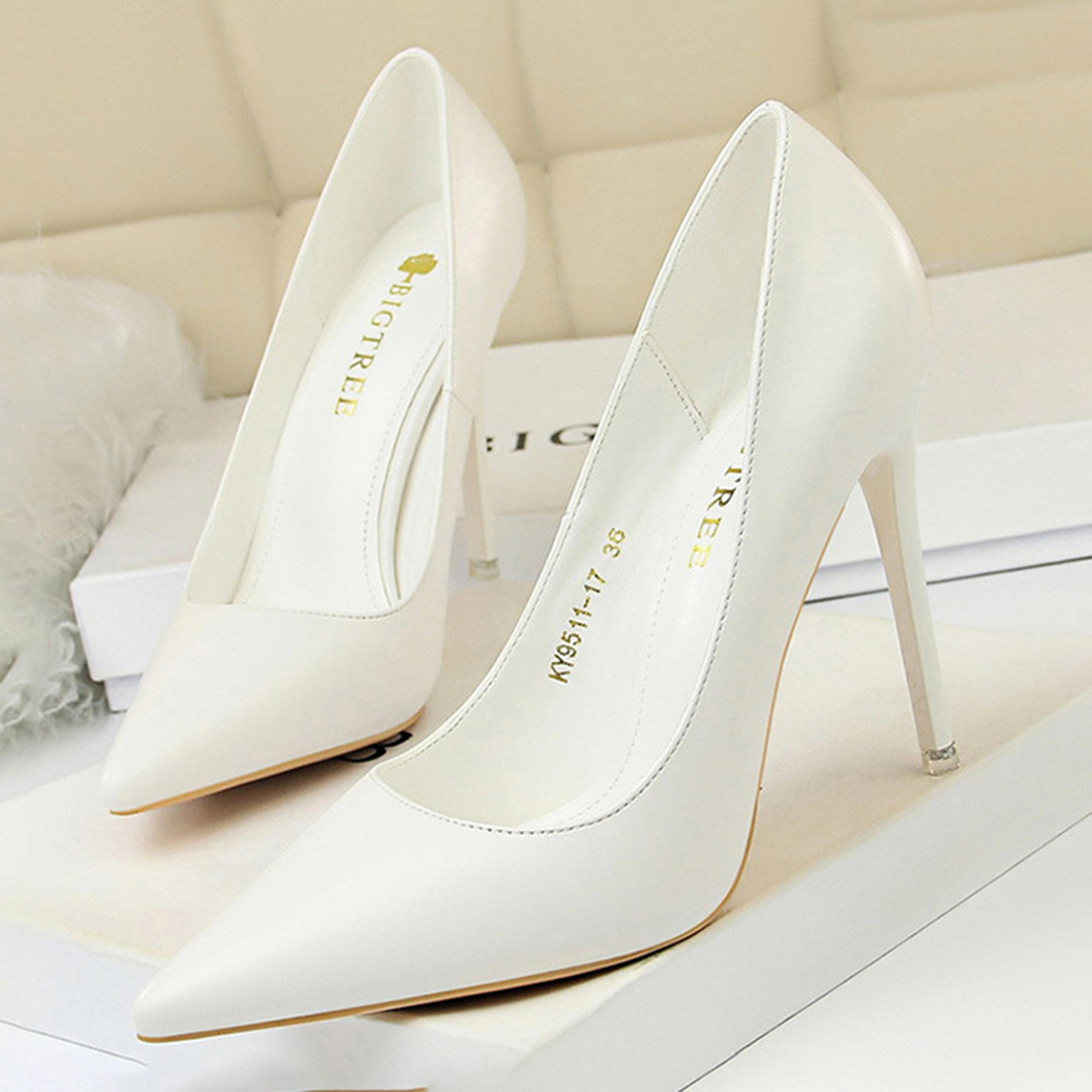 womens pointed toe stiletto pumps slip on high heels for weddings and parties