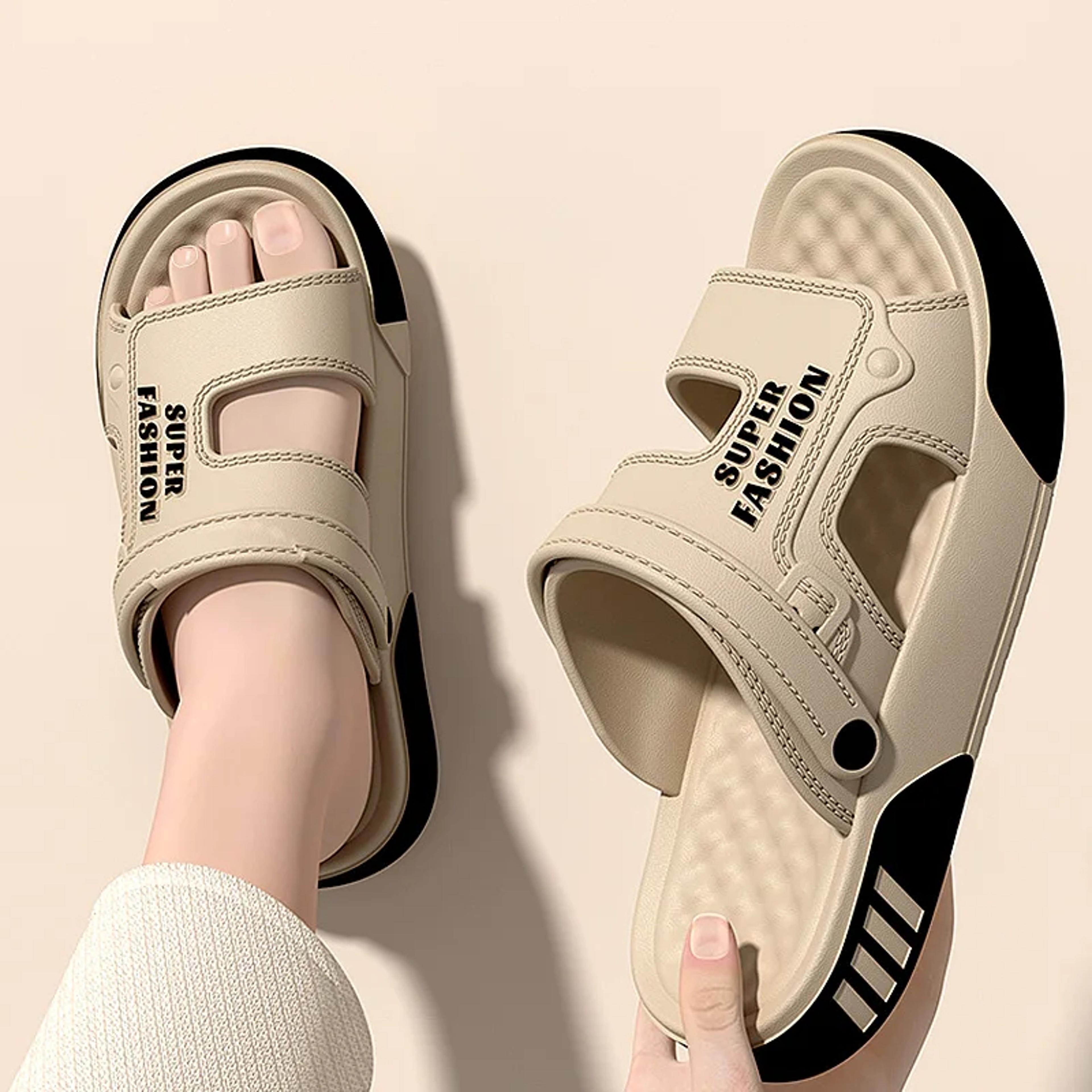 mens eva slide sandals with soft soles for indoor and outdoor wear