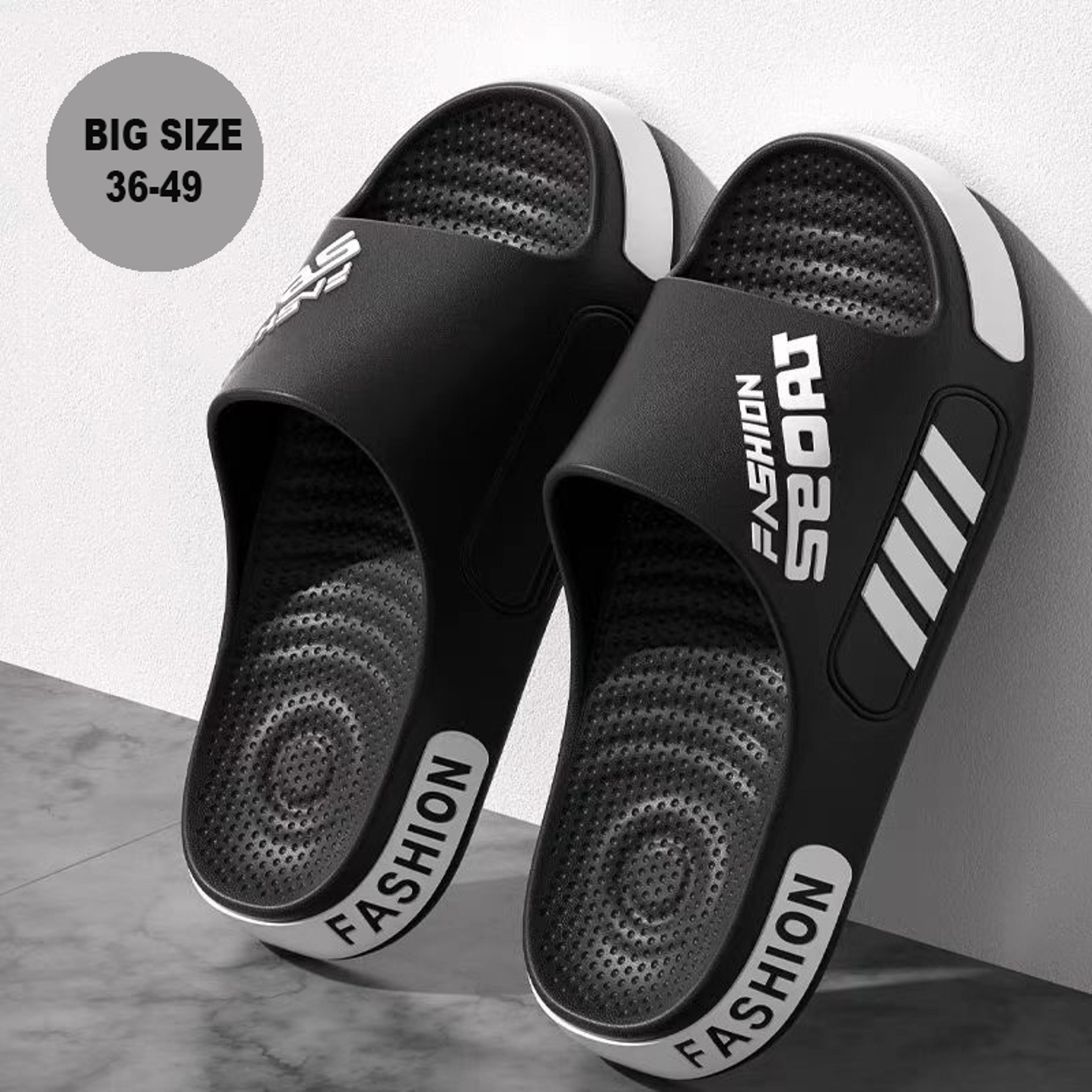 Unisex Open Toe Slides With Flat Rubber Soles For Indoor And Beach Wear 2