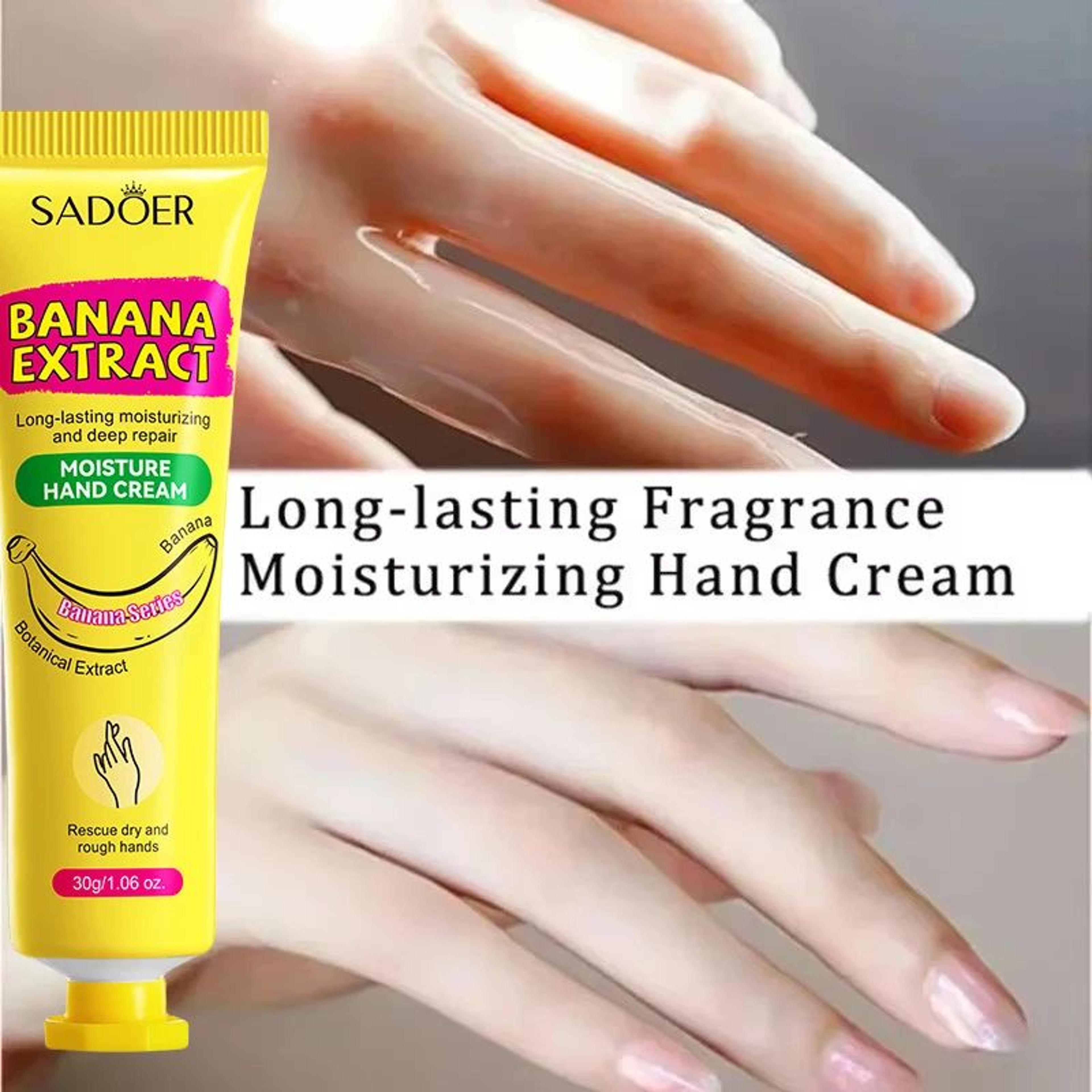 Banana Extract Hand Cream For Wrinkle Removal Dryness Repair  Moisturizing 3