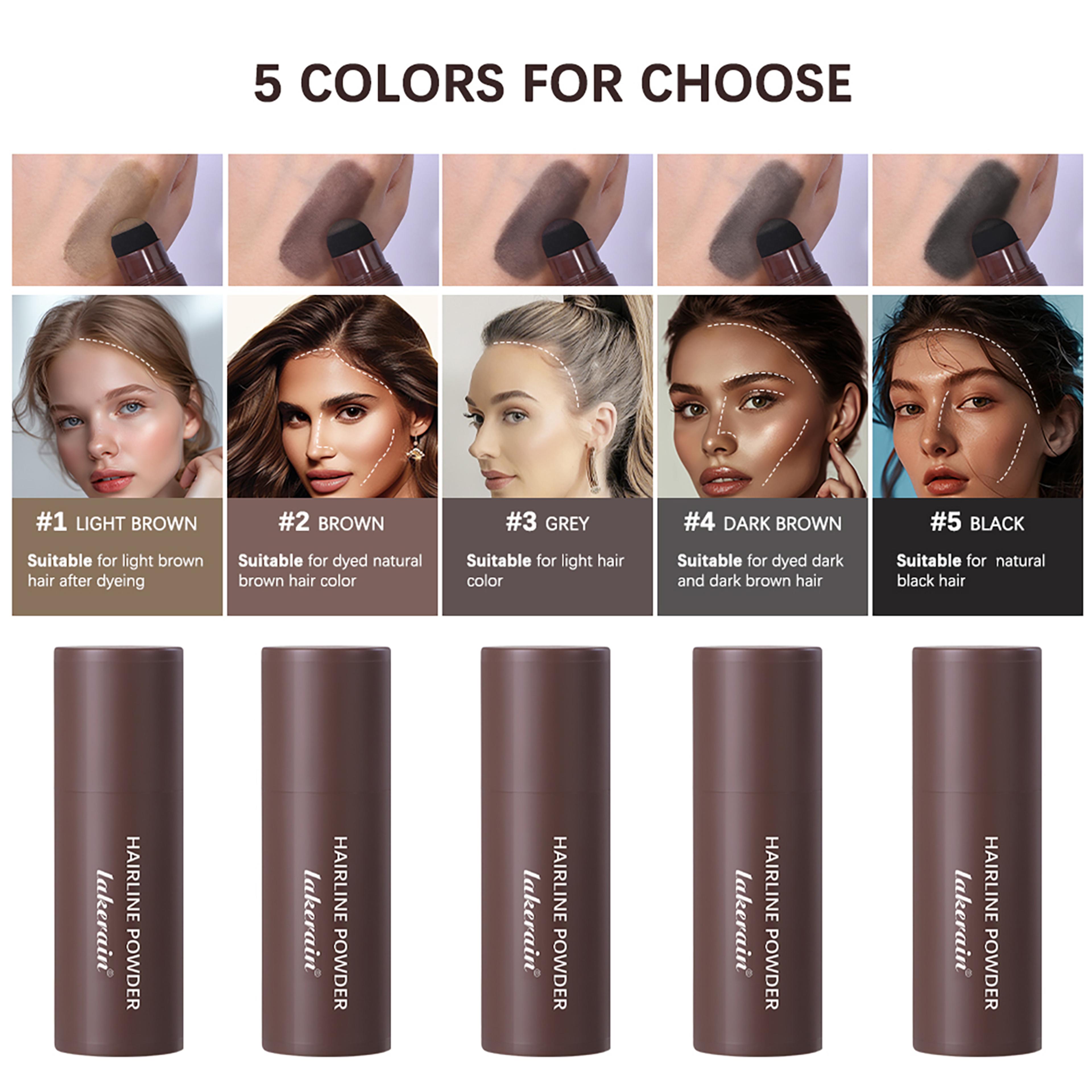 hair building repair stick pen, thicker fuller looking hair fibers, root eyebrow filler, 6 shades for men and women