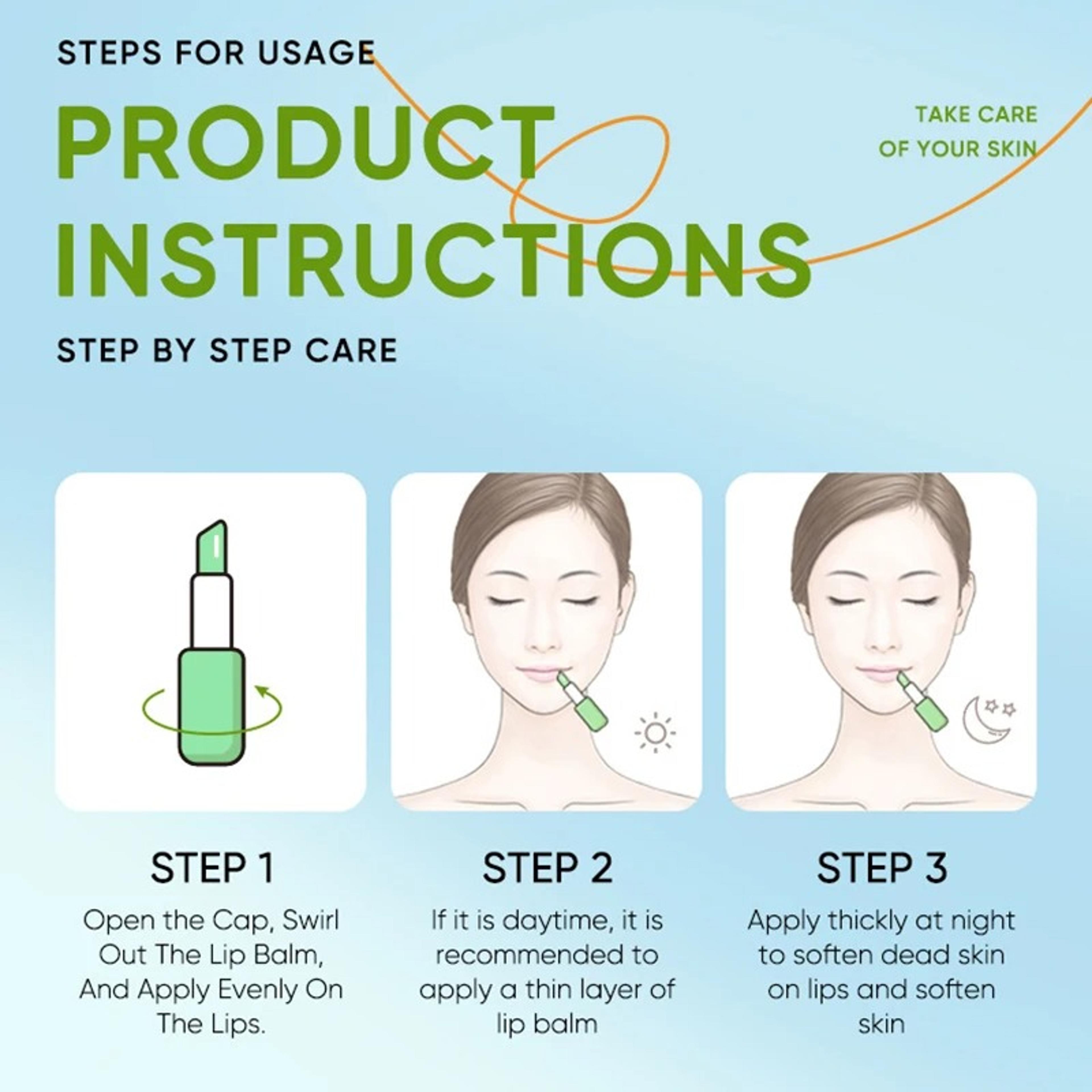 Lip Aloe Balm Nourishing Refreshing Hydrating And Moisturizing Preventing Cracking And Repairing Ge 3