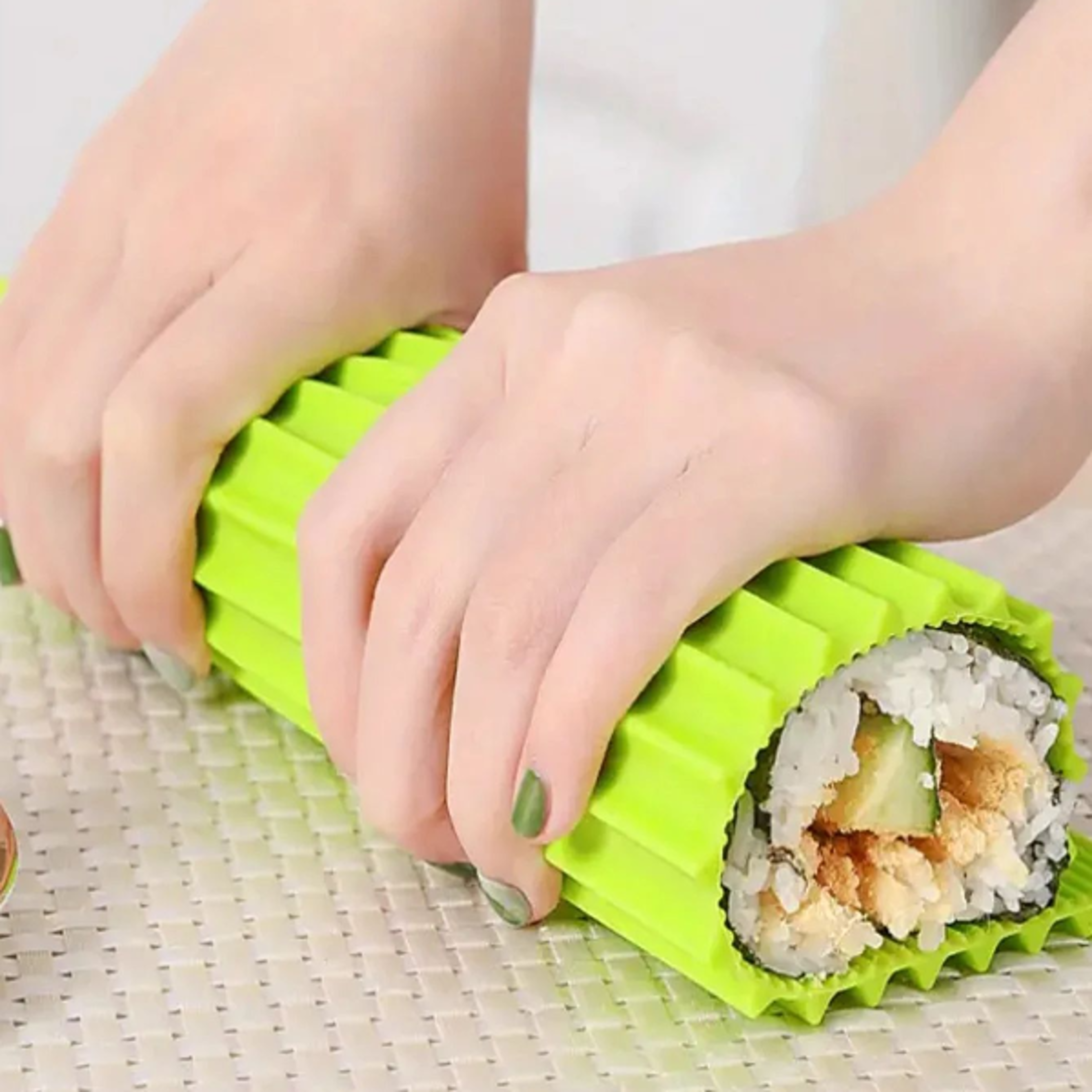 premium silicone sushi roll mat, diy sushi making tool for home kitchen & parties