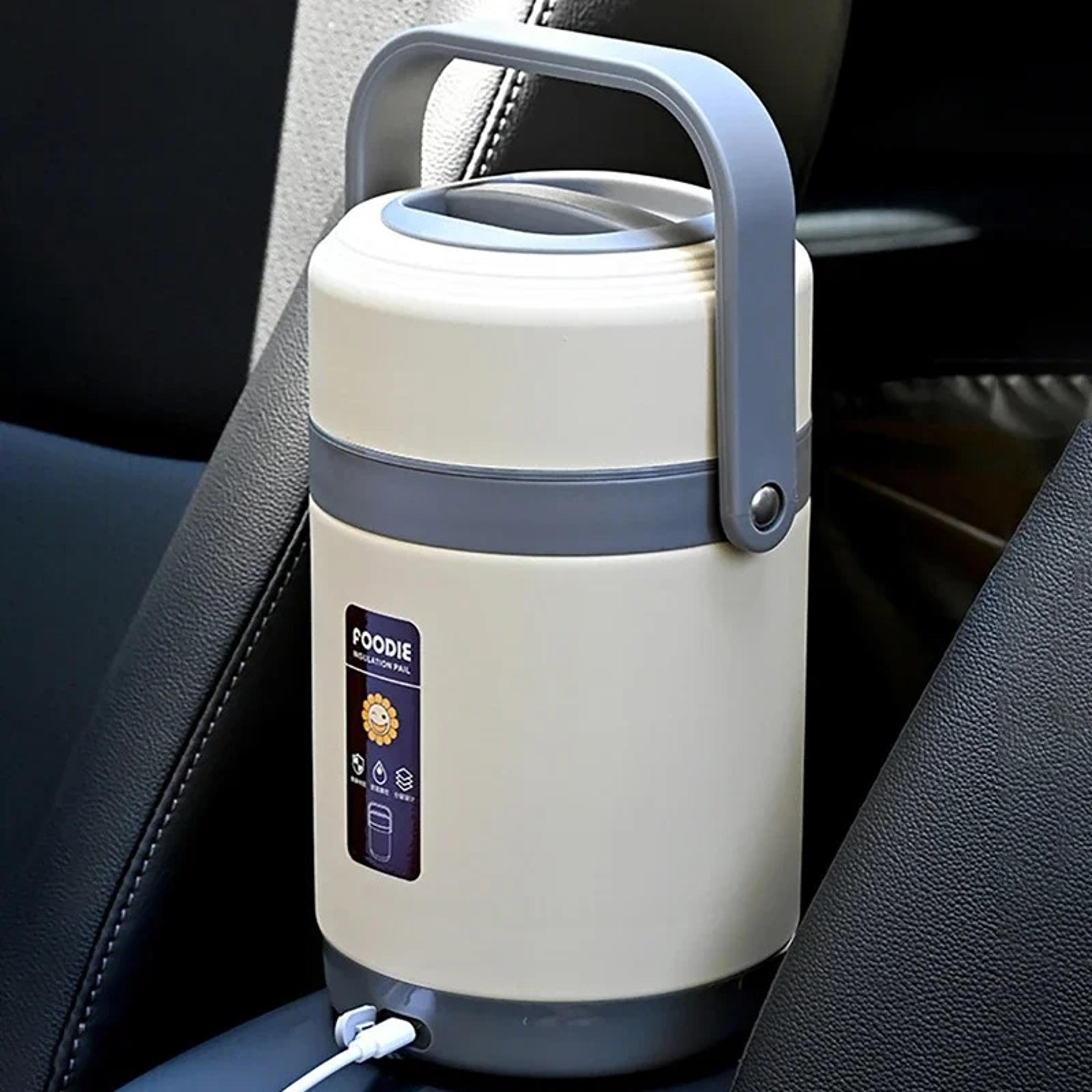USB Electric Heated Lunch Box Stainless Steel Food Warmer Bento Thermal Boxes For Office School Lun 3