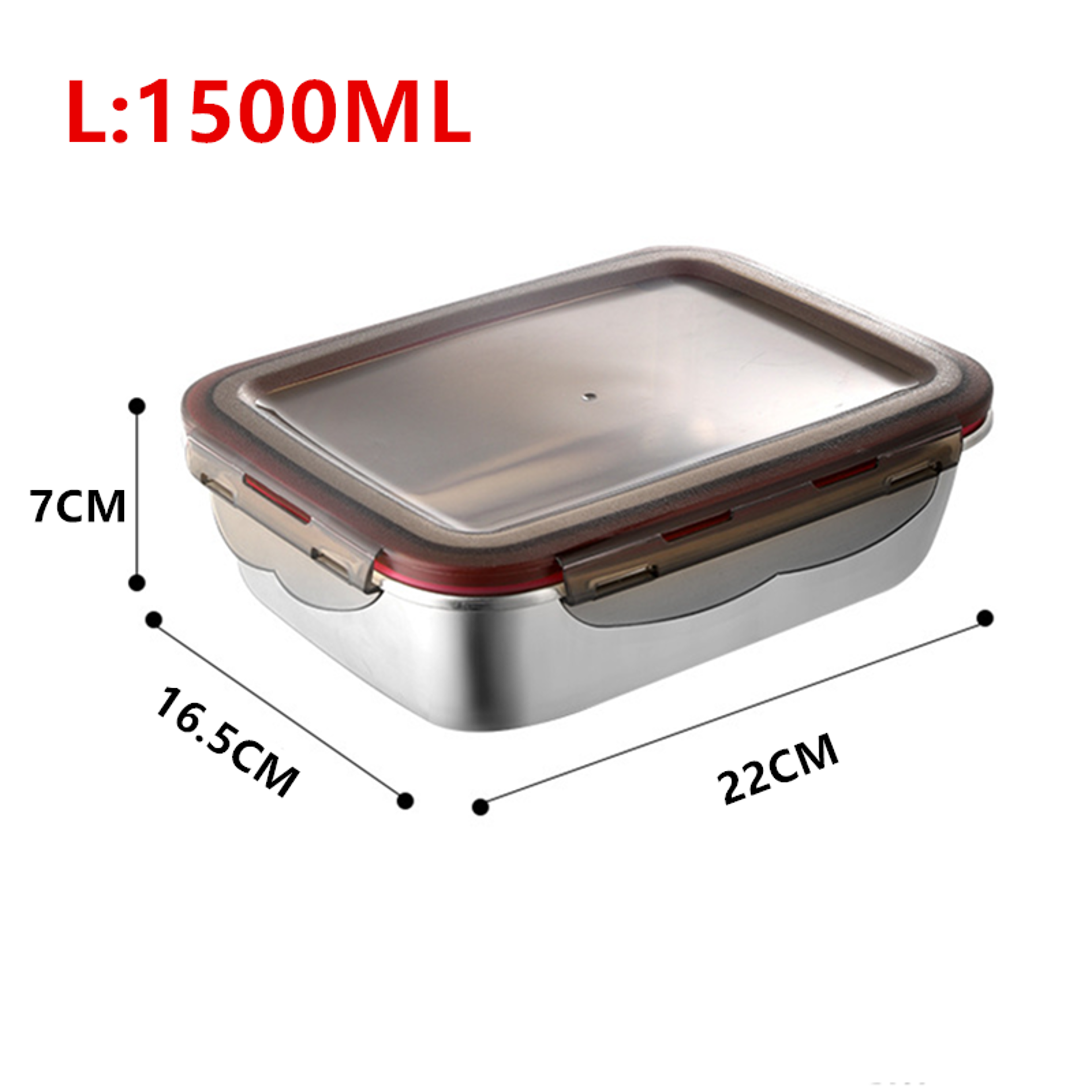 Stainless Steel Bento Box Leakproof Food Storage Lunch Box Microwave Heating Travel Pickle Box For  5