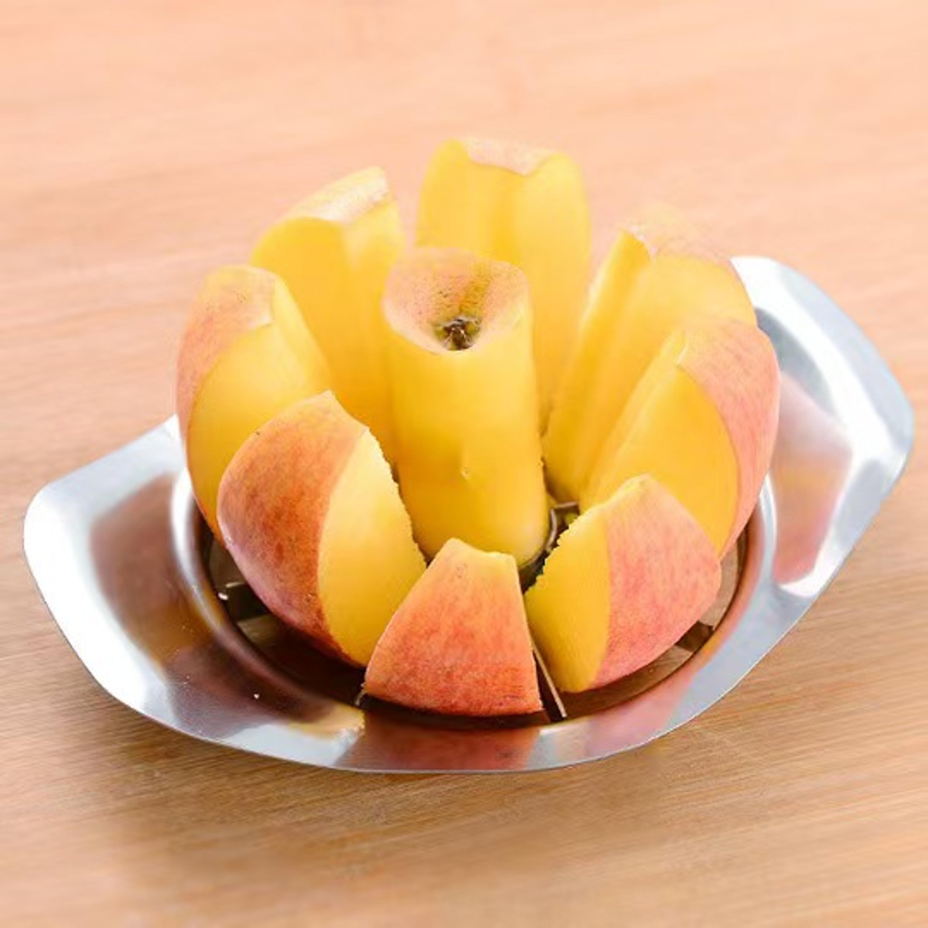 Kitchen Gadgets Stainless Steel Apple Cutter Vegetable Fruit Slicer Corer Divider With Comfort Hand 3