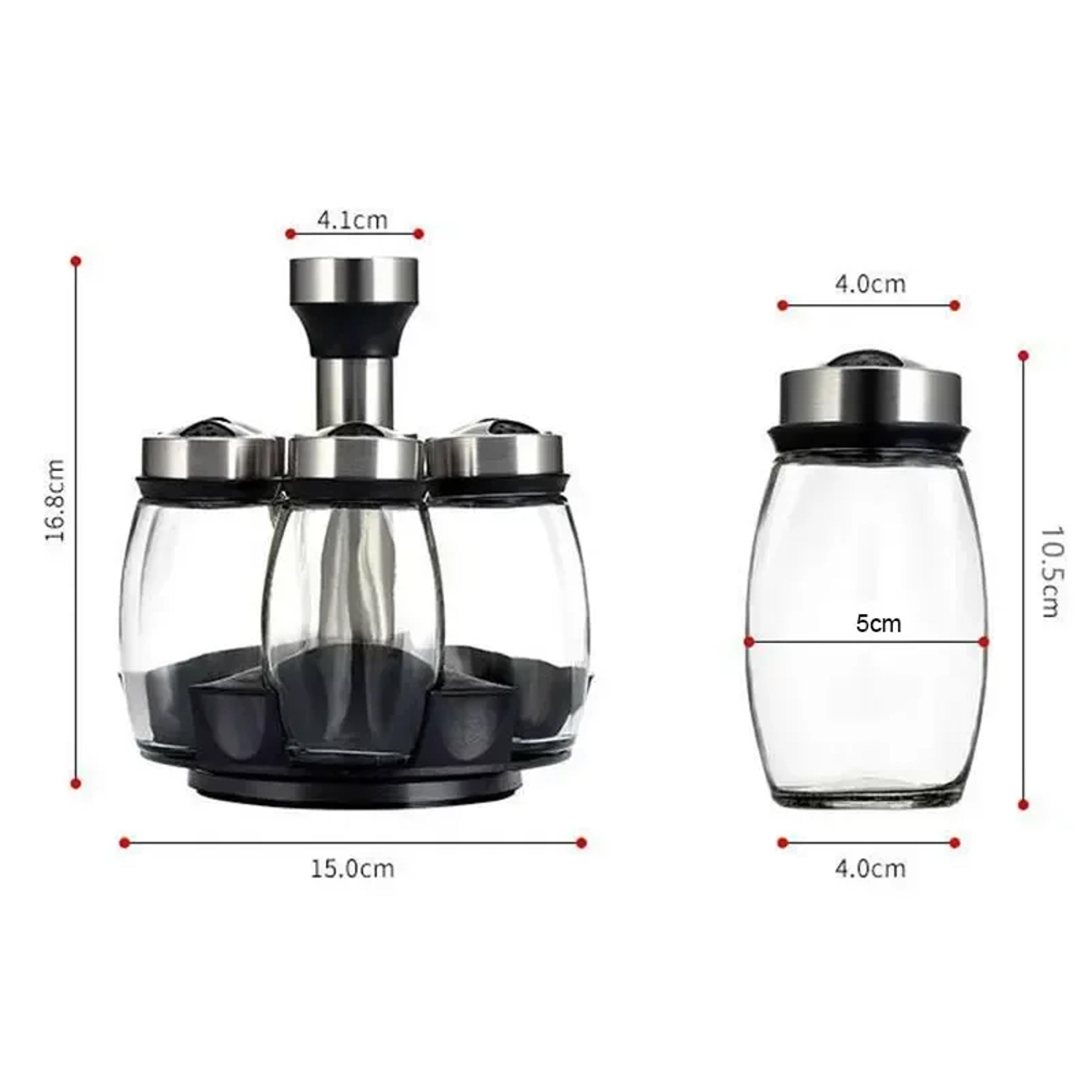 Single Bottle Glass Jar And Spice Jar Set Rack Glass Seasoning Sugar Pepper Bottles Salt Shakers Ho 1