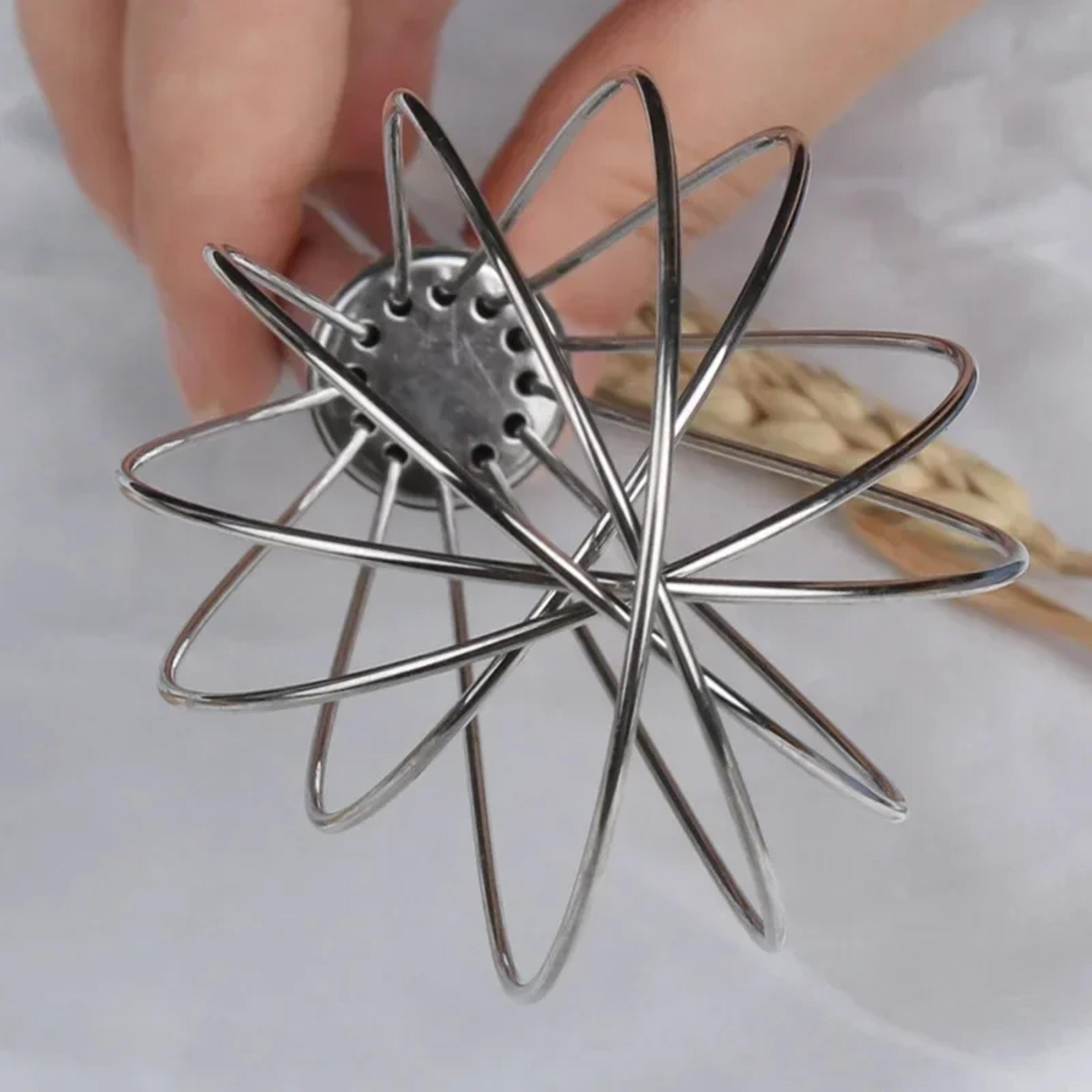 Manual Egg Beater Mixer Stainless Steel Egg Stirring Balloon Whisk Kitchen Utensil For Whipping Cre 2