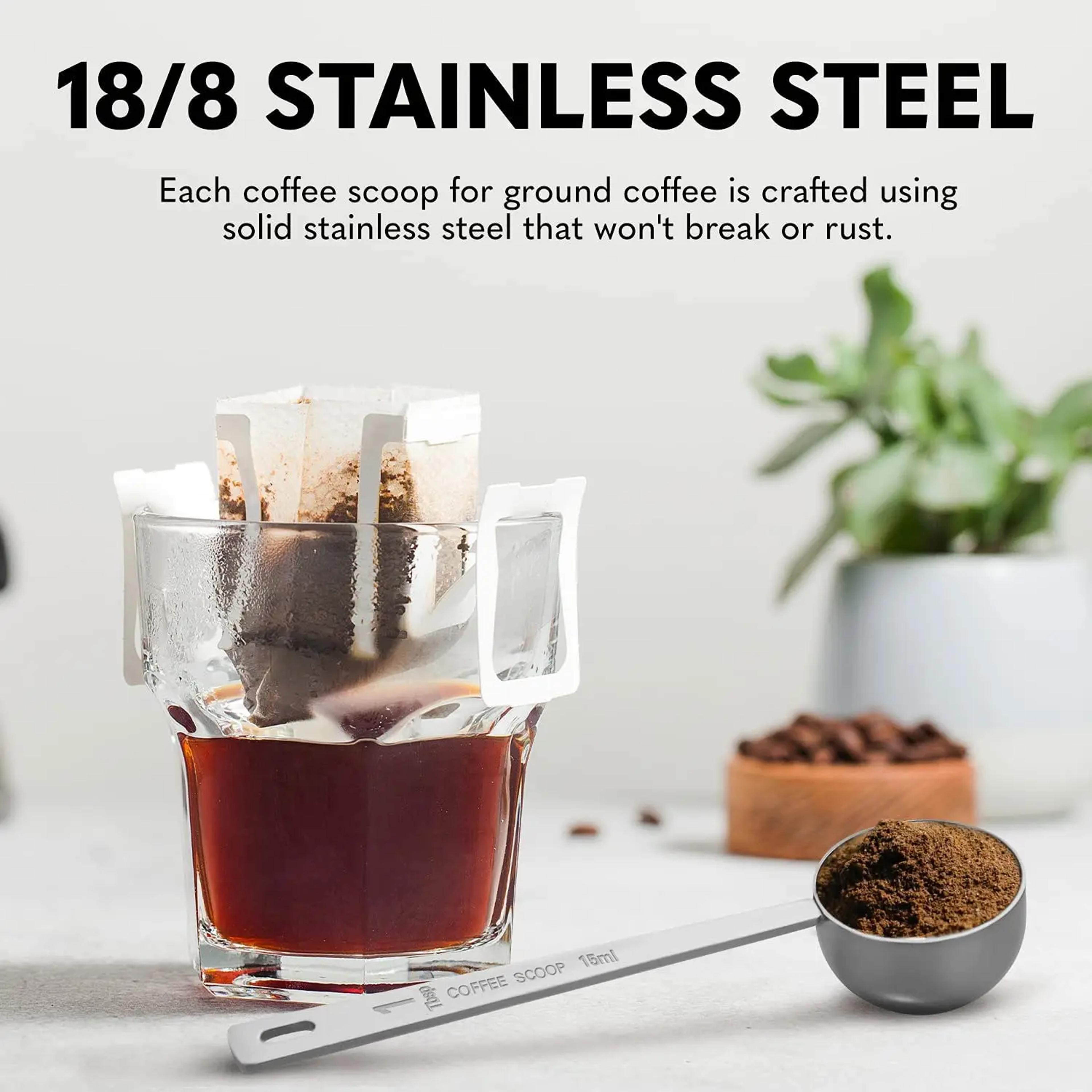 Stainless Steel Measuring Spoon With Scale Powder Pressing Coffee Spoon Household Seasoning Spoon D 4