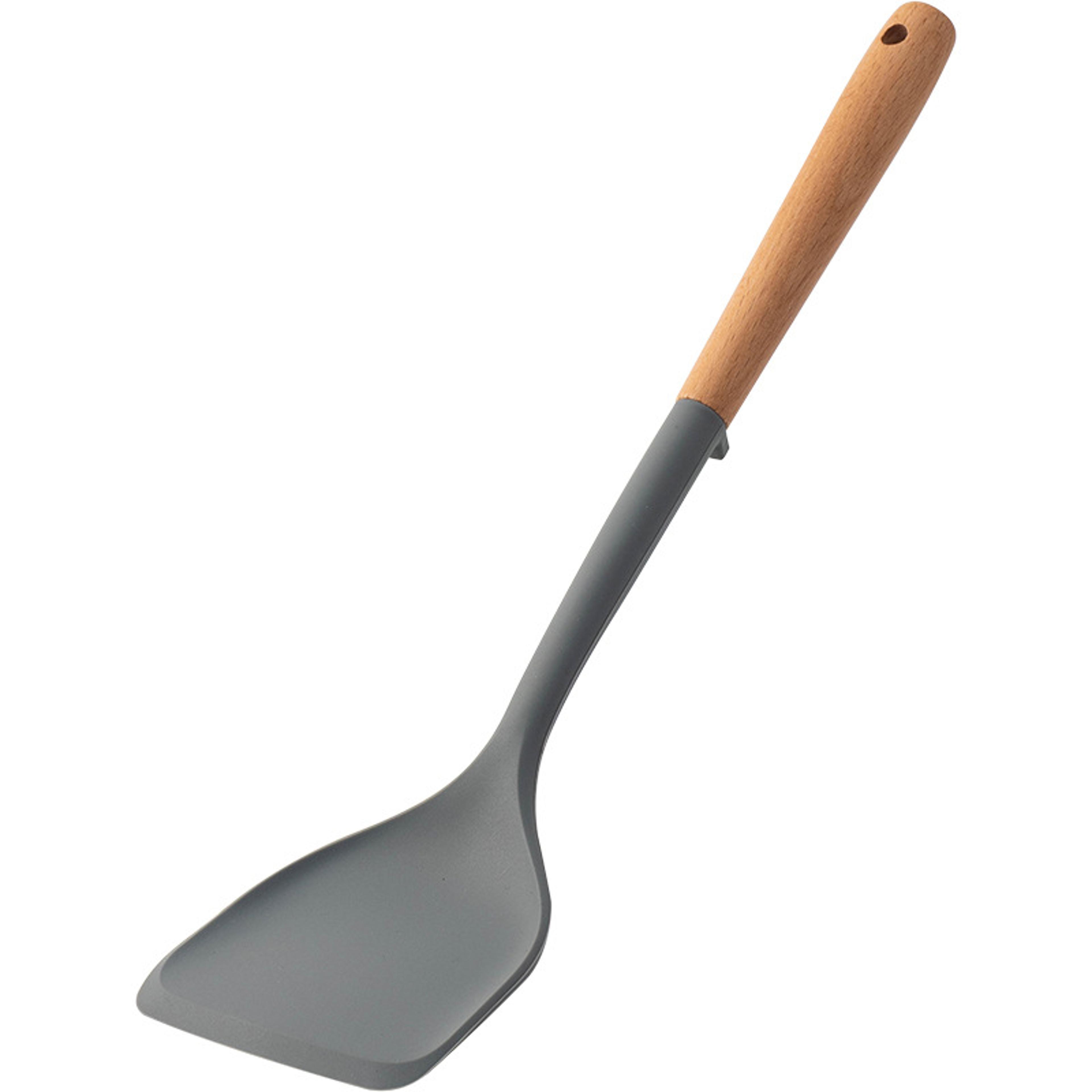 Silicone Spatula For Non Stick Pan Wooden Handle Heatresistant Silicone Cooking Spoon Kitchen Tool  15